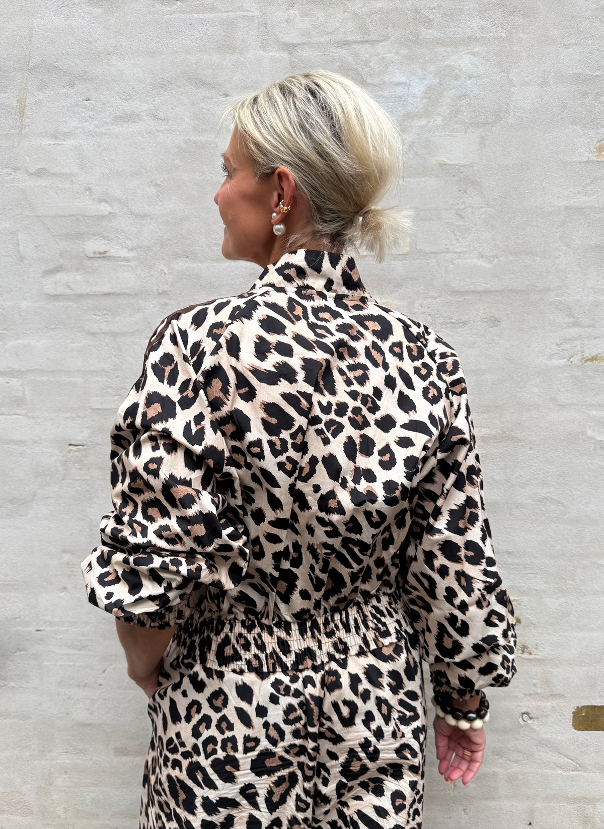 Leopardjacka Poplin - Leopard