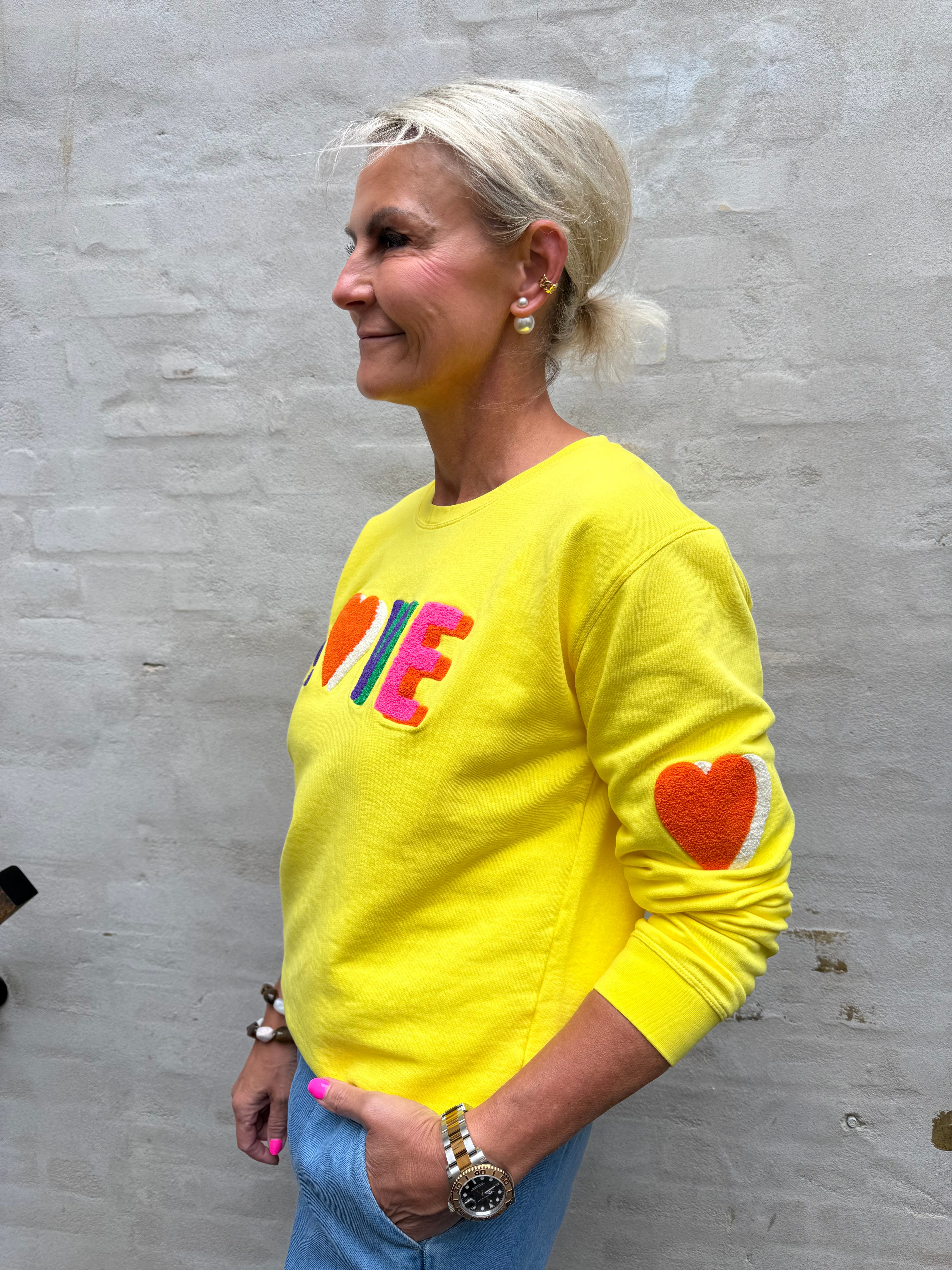 Sweat LOVE - Yellow/Multi