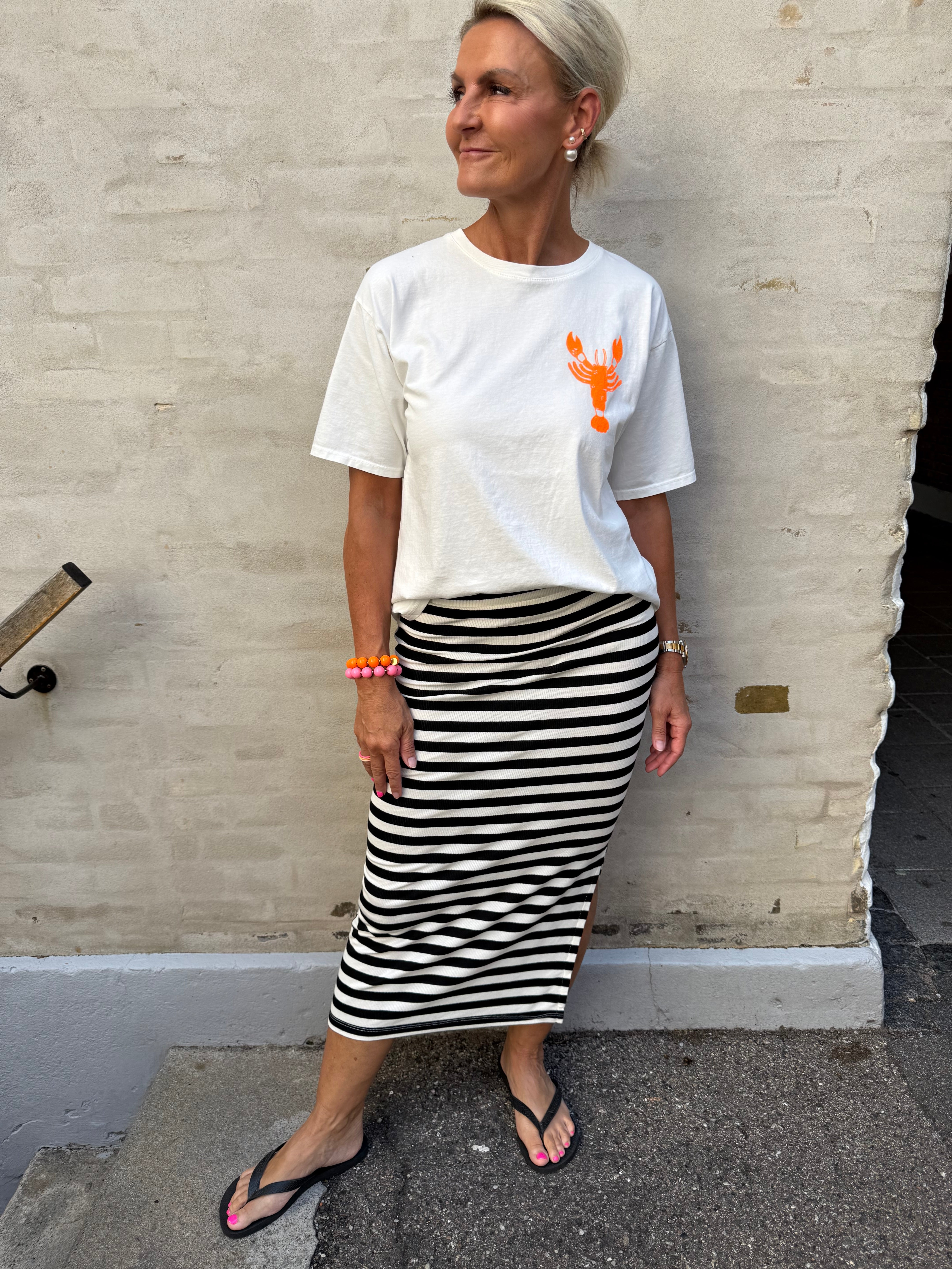 Hummer T-shirt - Off White/Orange