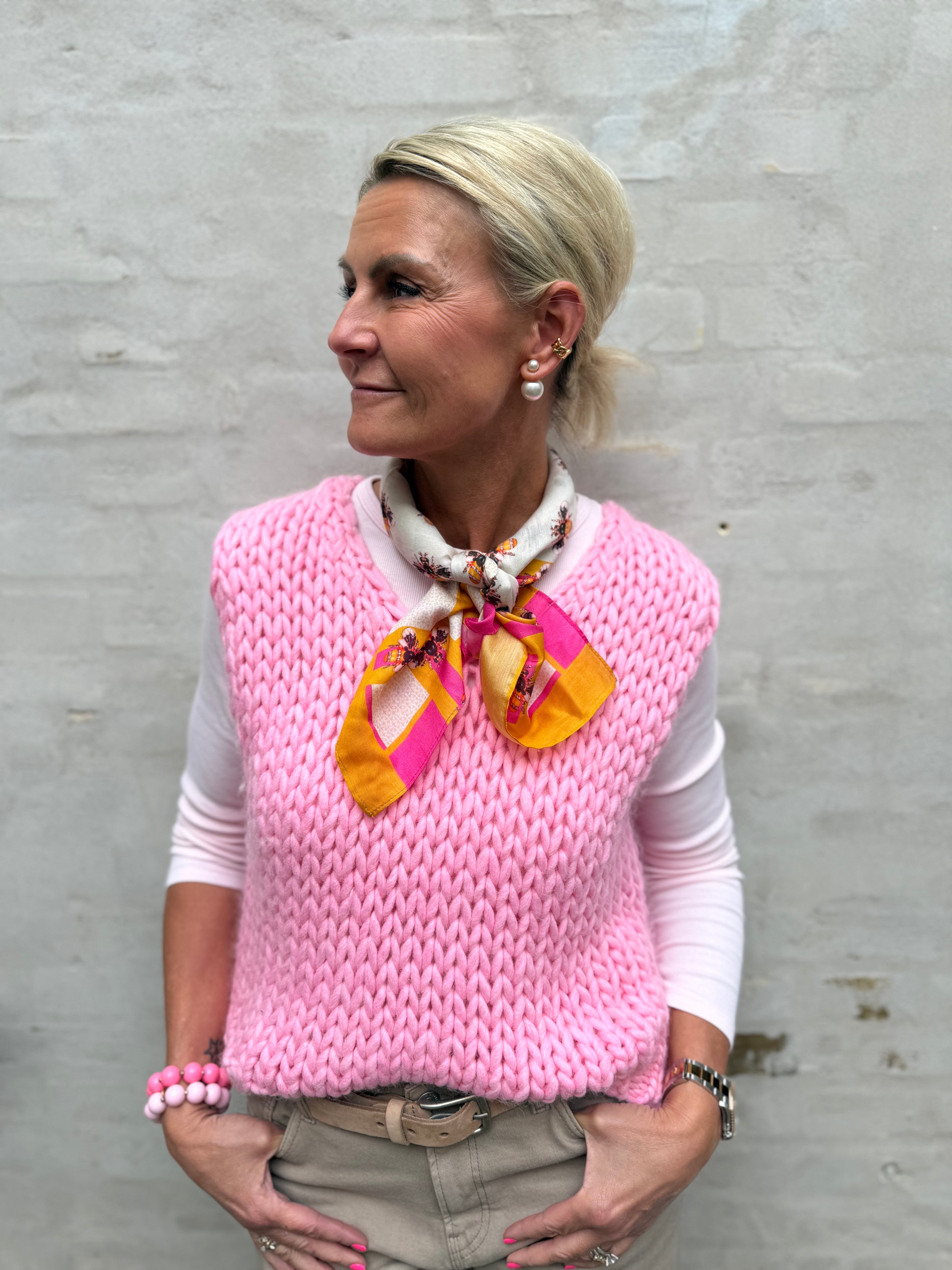 Bee You Scarf - Yellow Pink