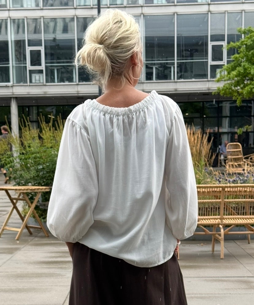 PREORDER-Juniper Blouse- Off White