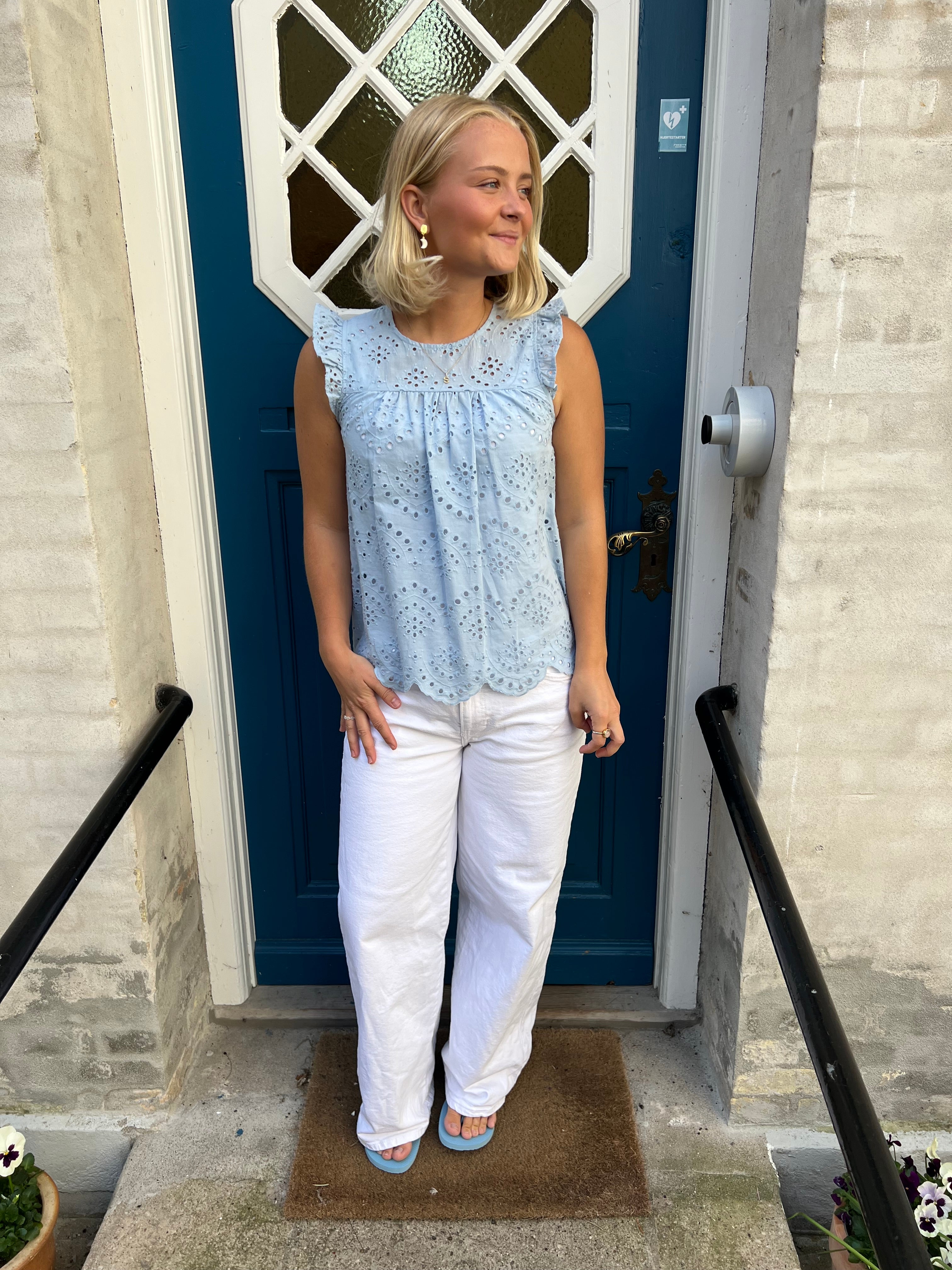 Wild top kashmirblå