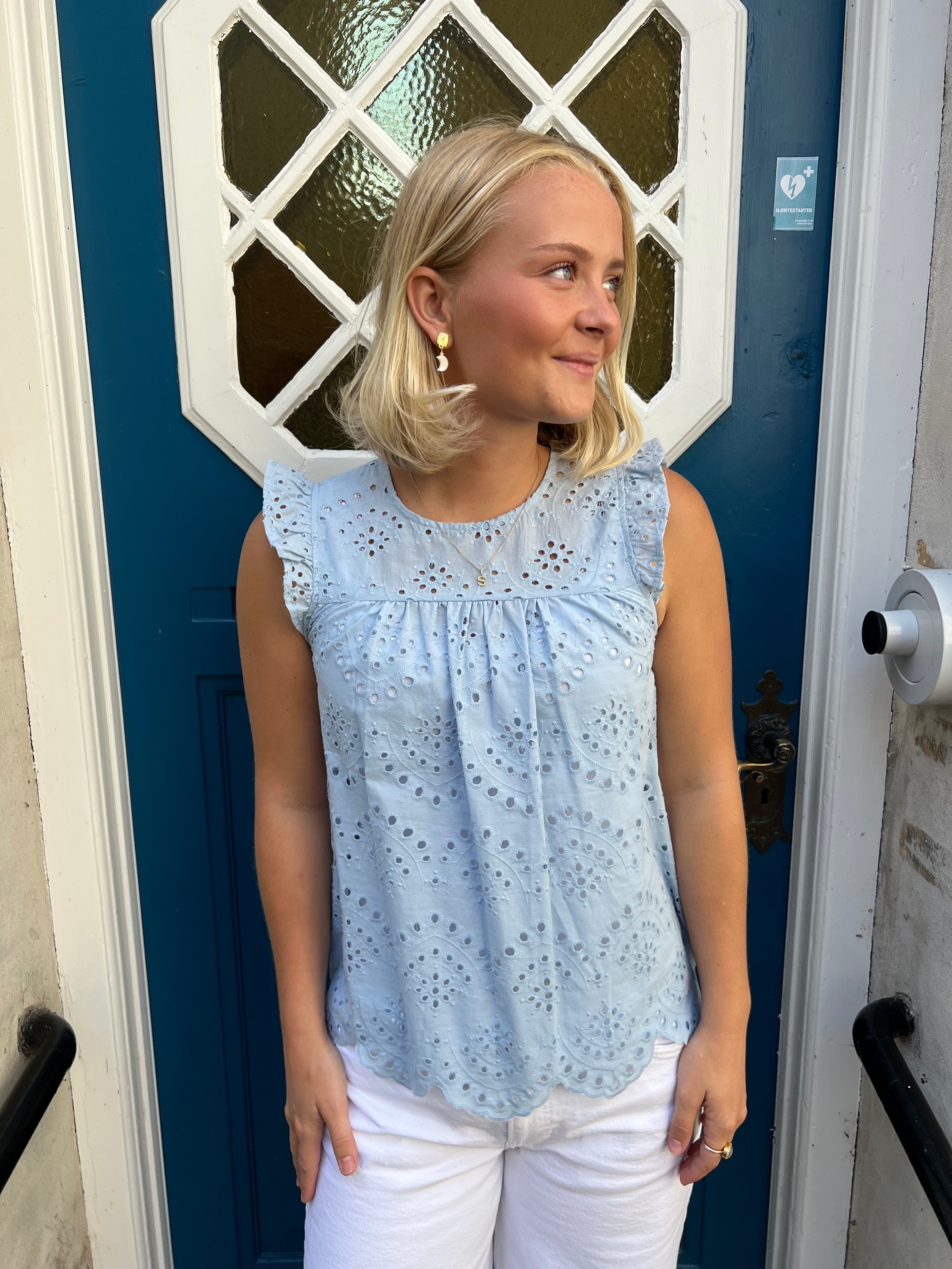 Wild top kashmirblå