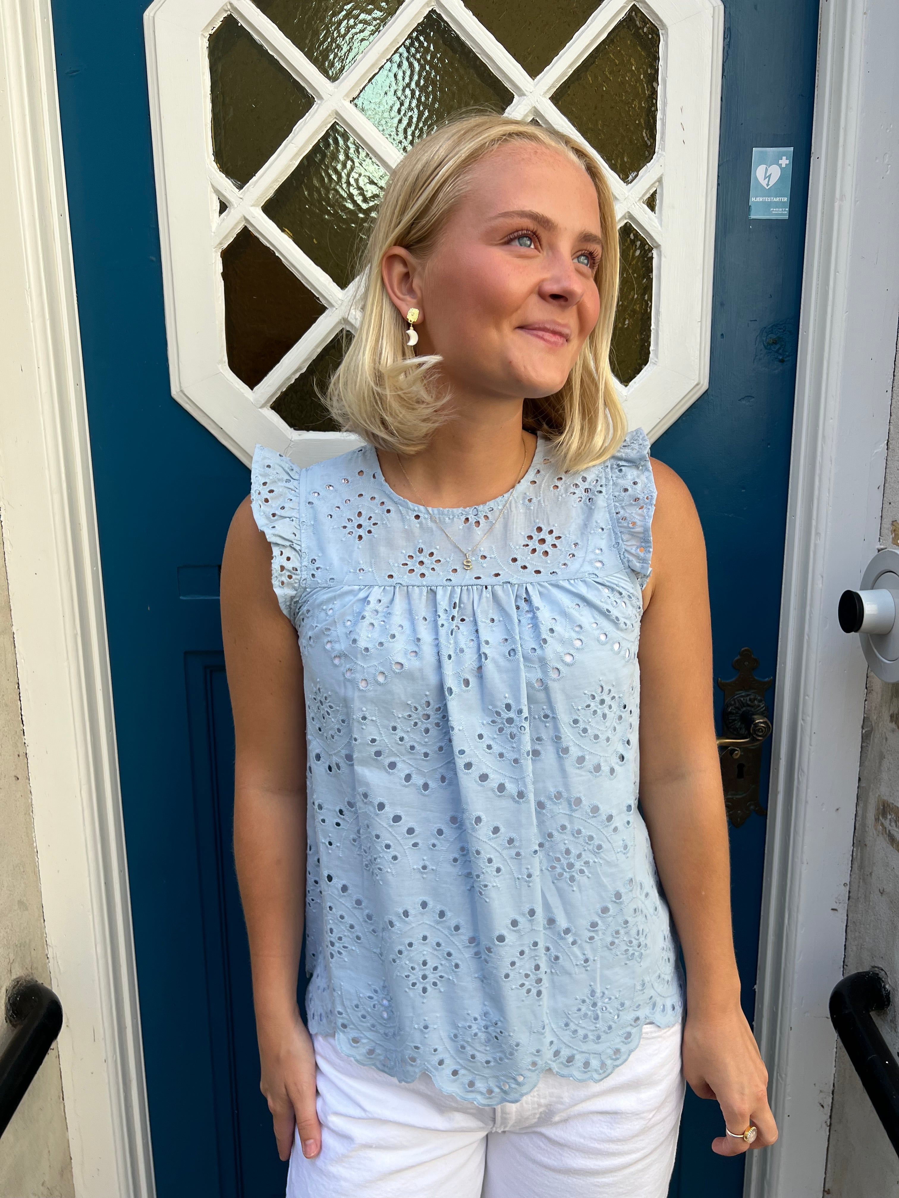 Wild top kashmirblå