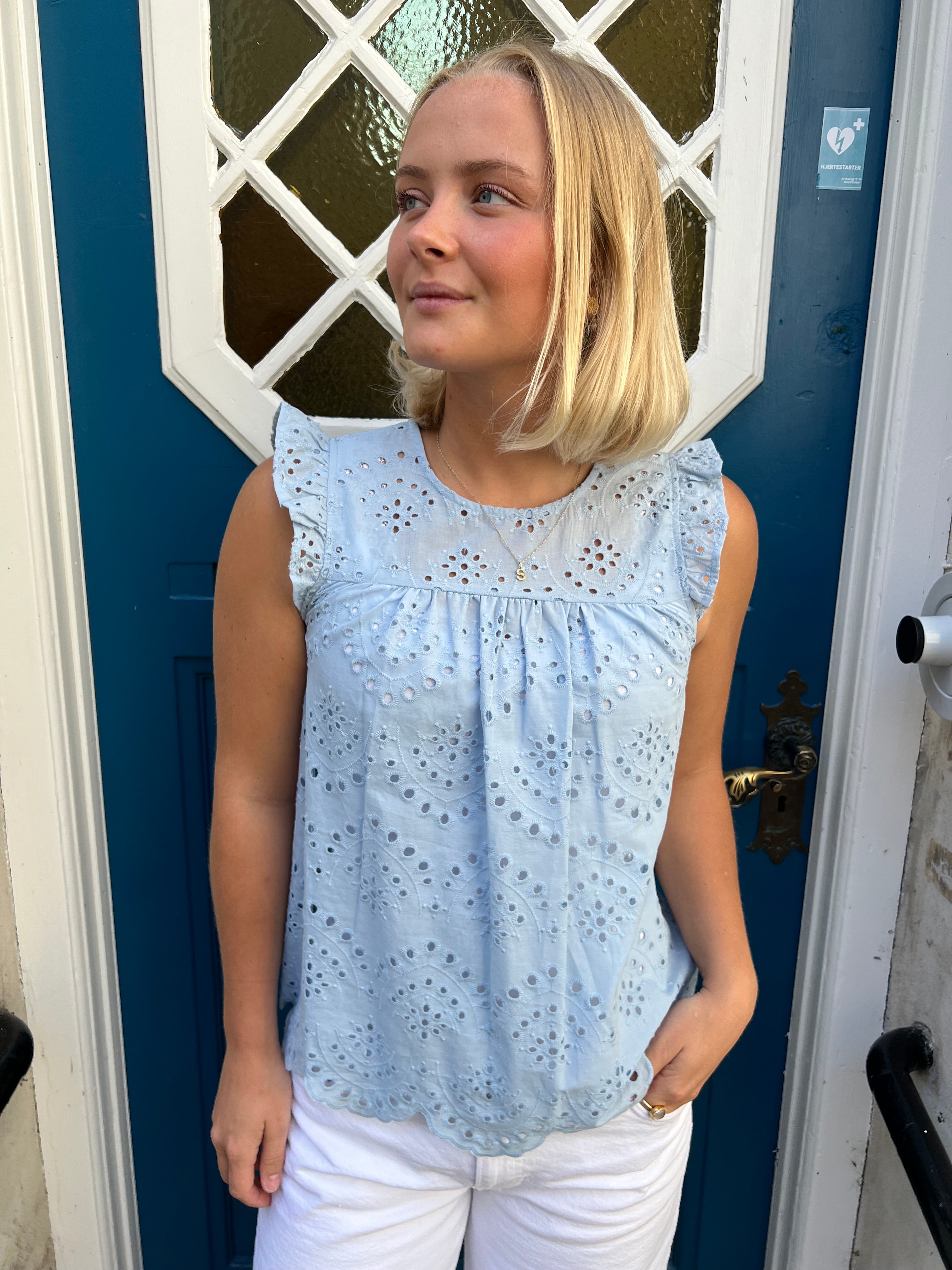 Wild top kashmirblå