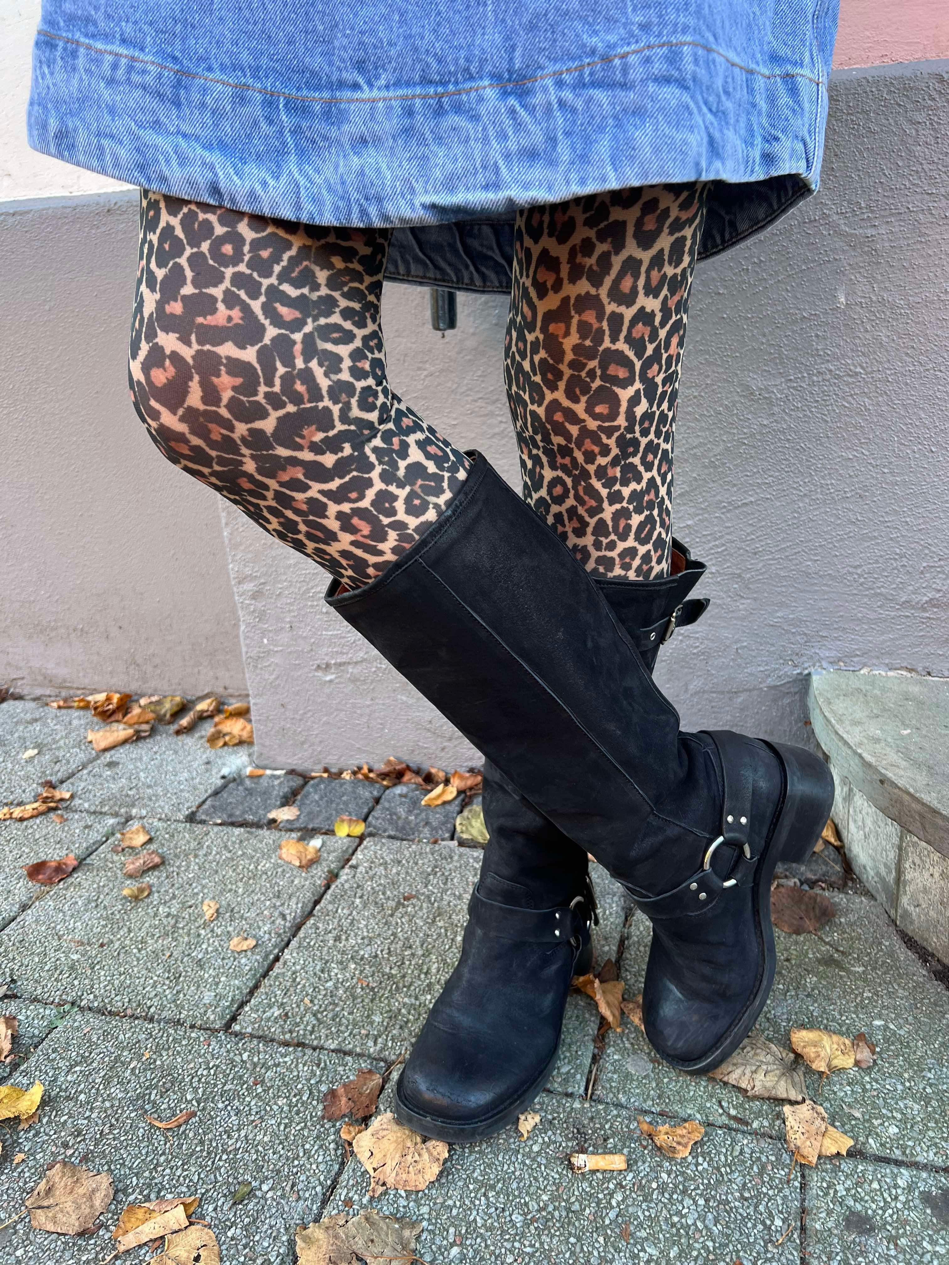 Alma tights - Naturlig leo