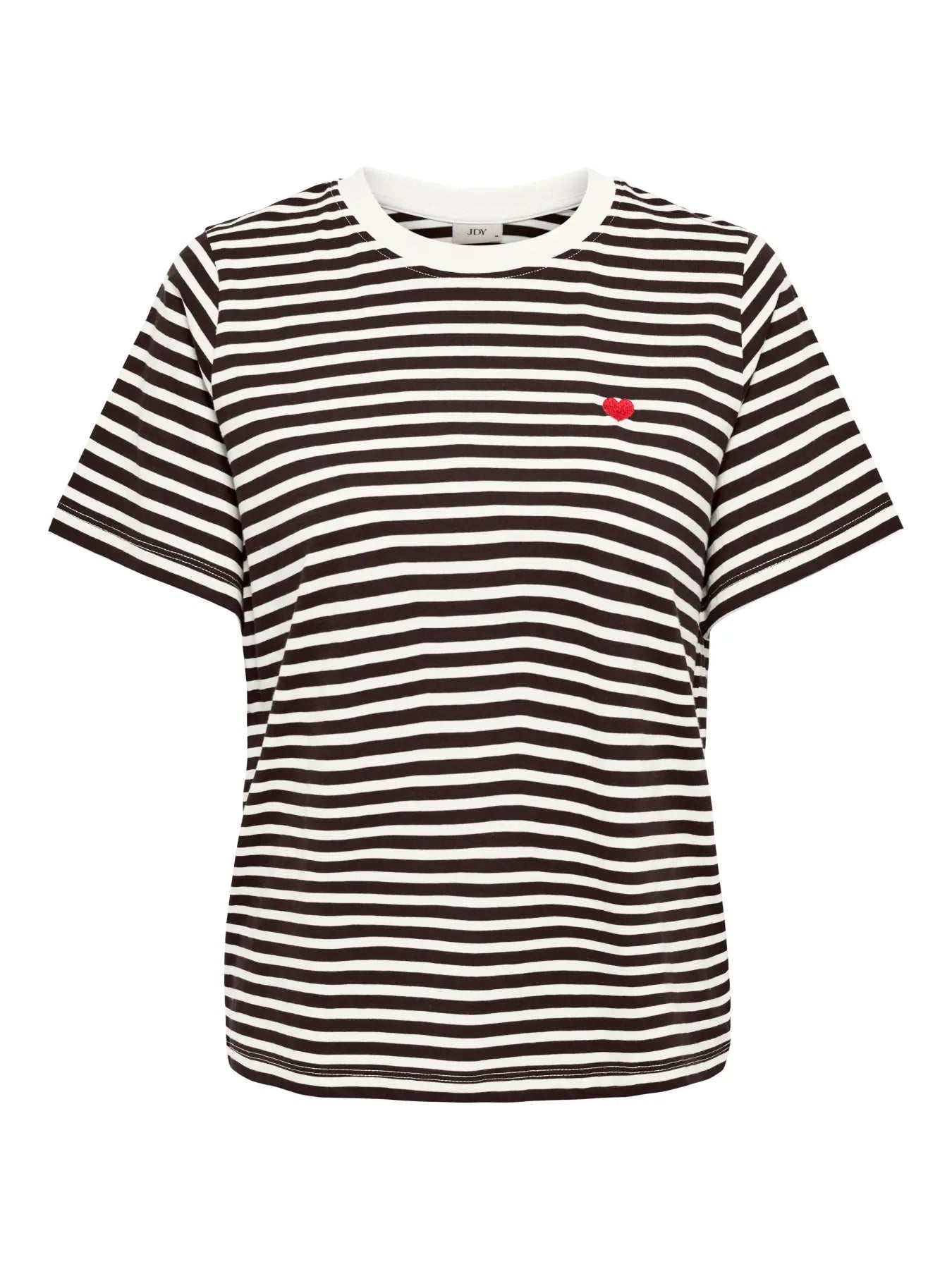 PISA LIFE S/S PRINT TOP - Cloud Dancer/CHOCOLATE