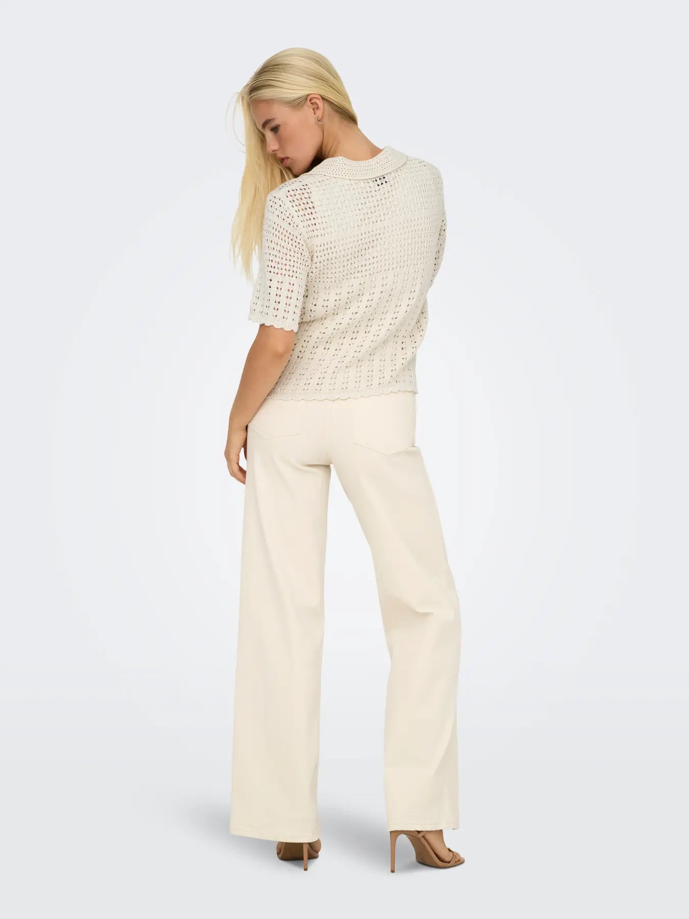 ROBIN 2/4 COLLAR CARDIGAN - Birch