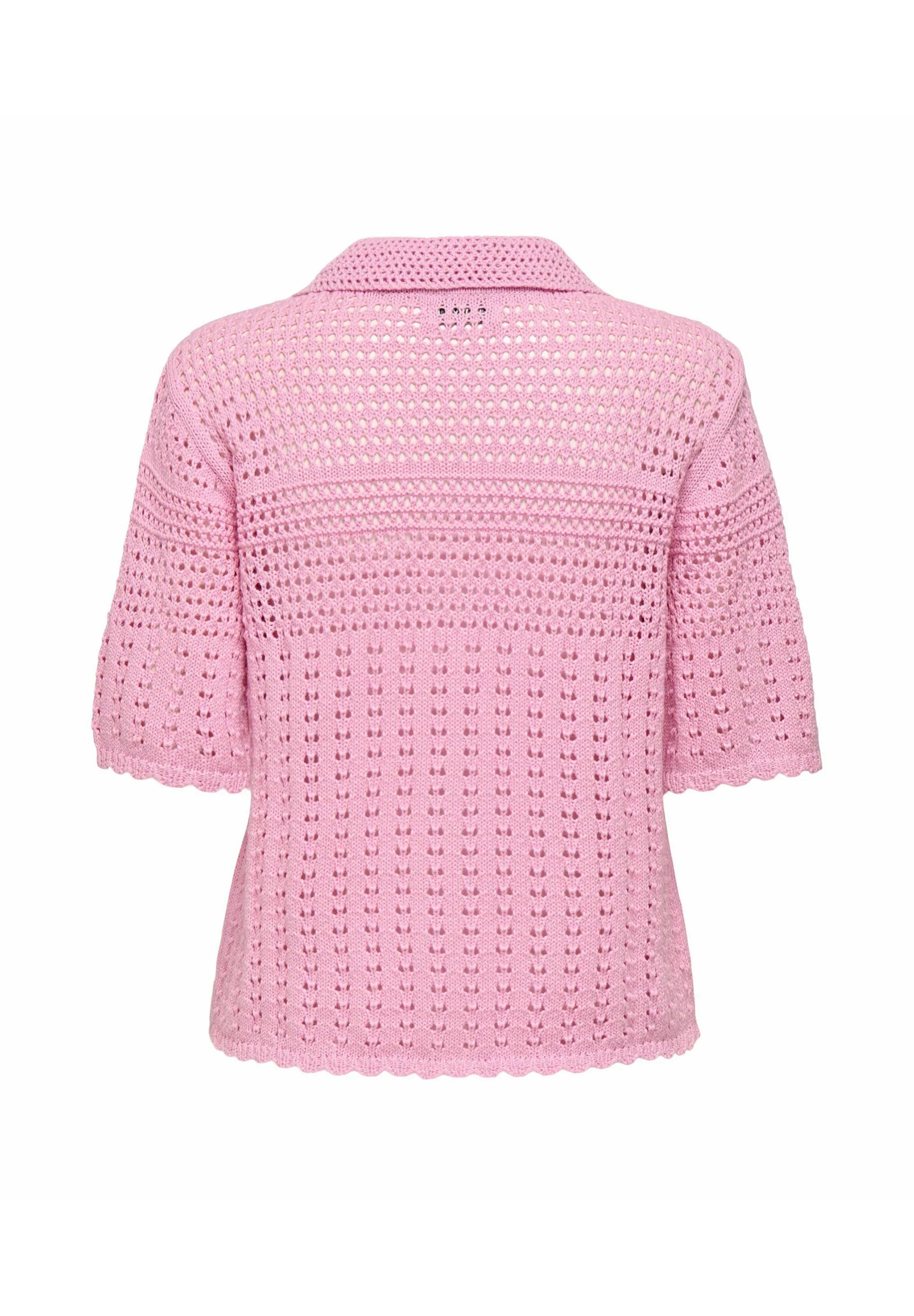 ROBIN 2/4 COLLAR CARDIGAN - Bonbon