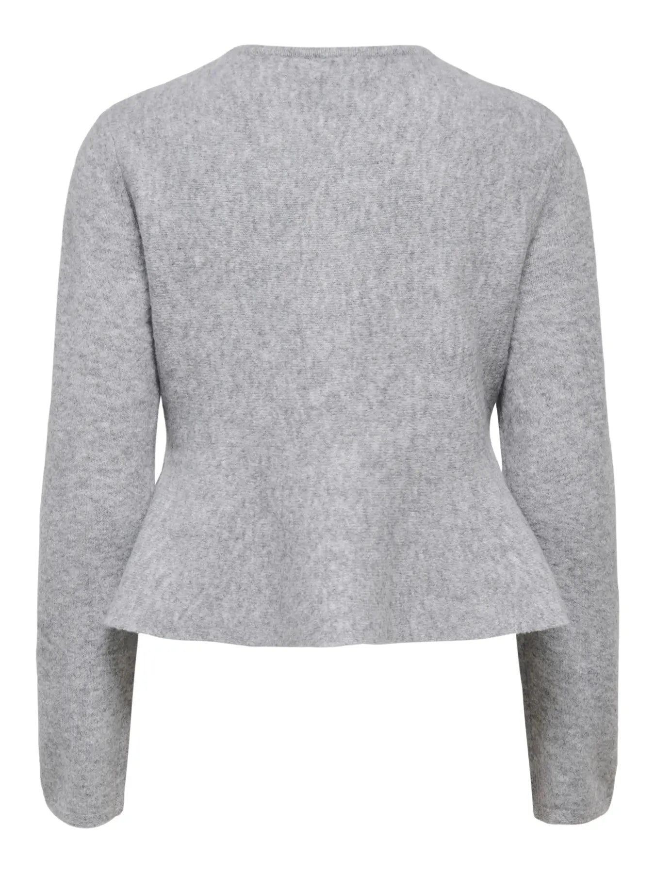 ROSEMARY LIFE CARDIGAN - Ljusgrå Melange