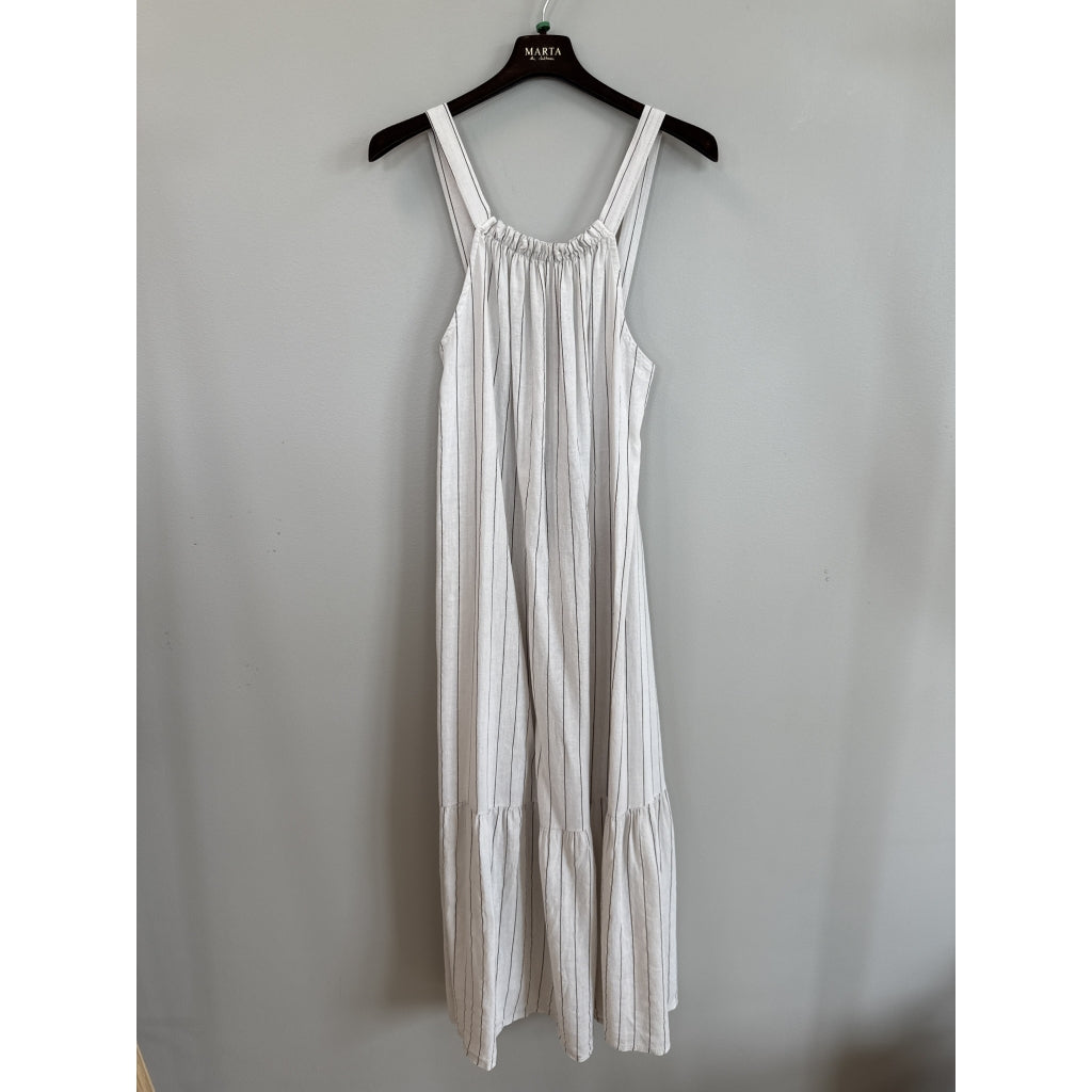 Avenia Dress - Sabbia Stripe