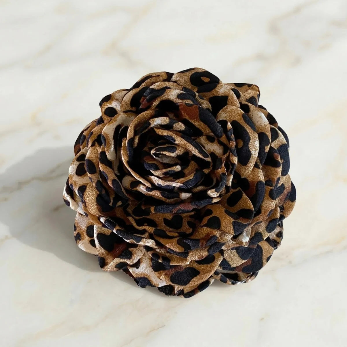 Hana Rose Hårklemme - Leopard (12 cm)
