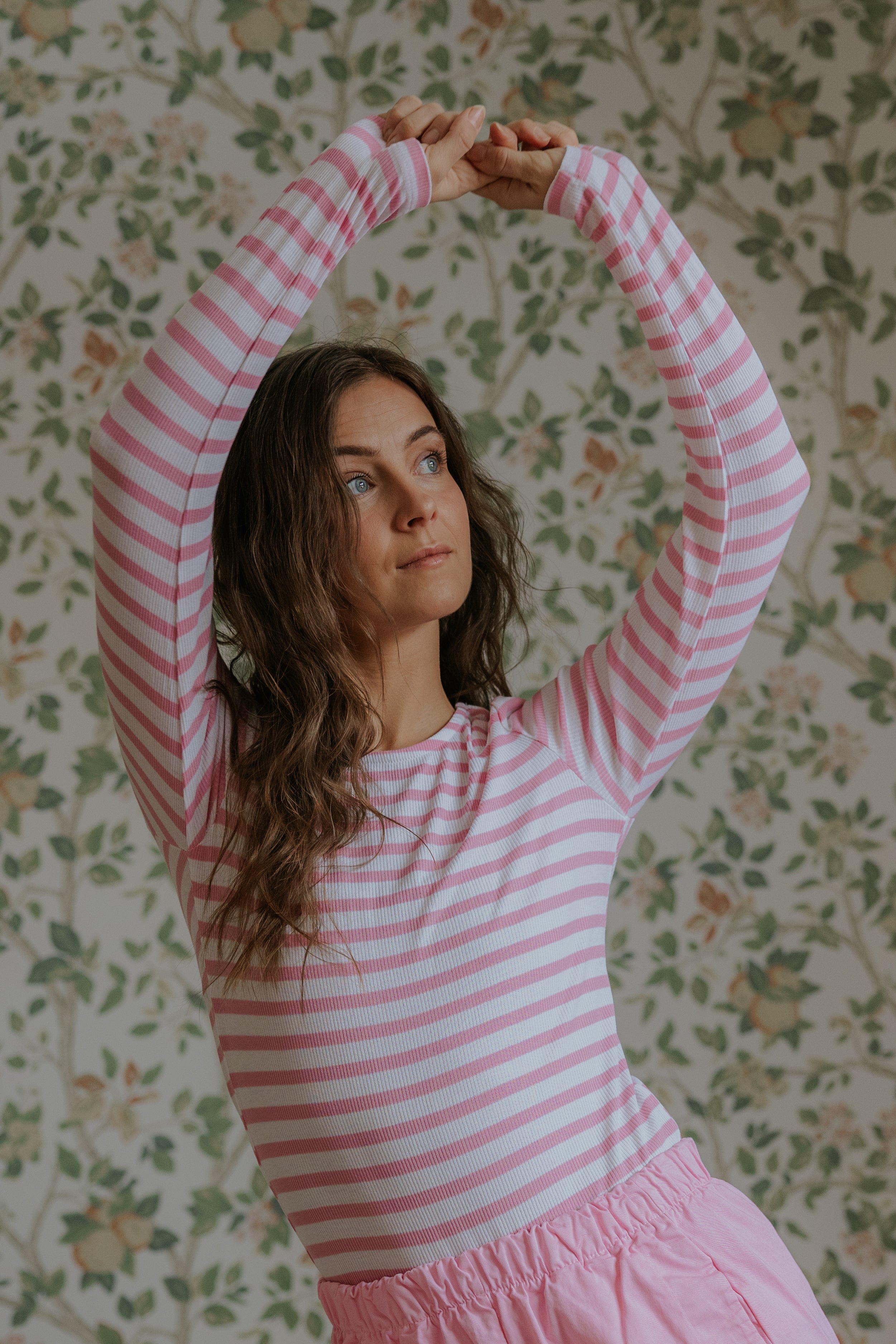 Everyday Stripes Blus - Bubblegum