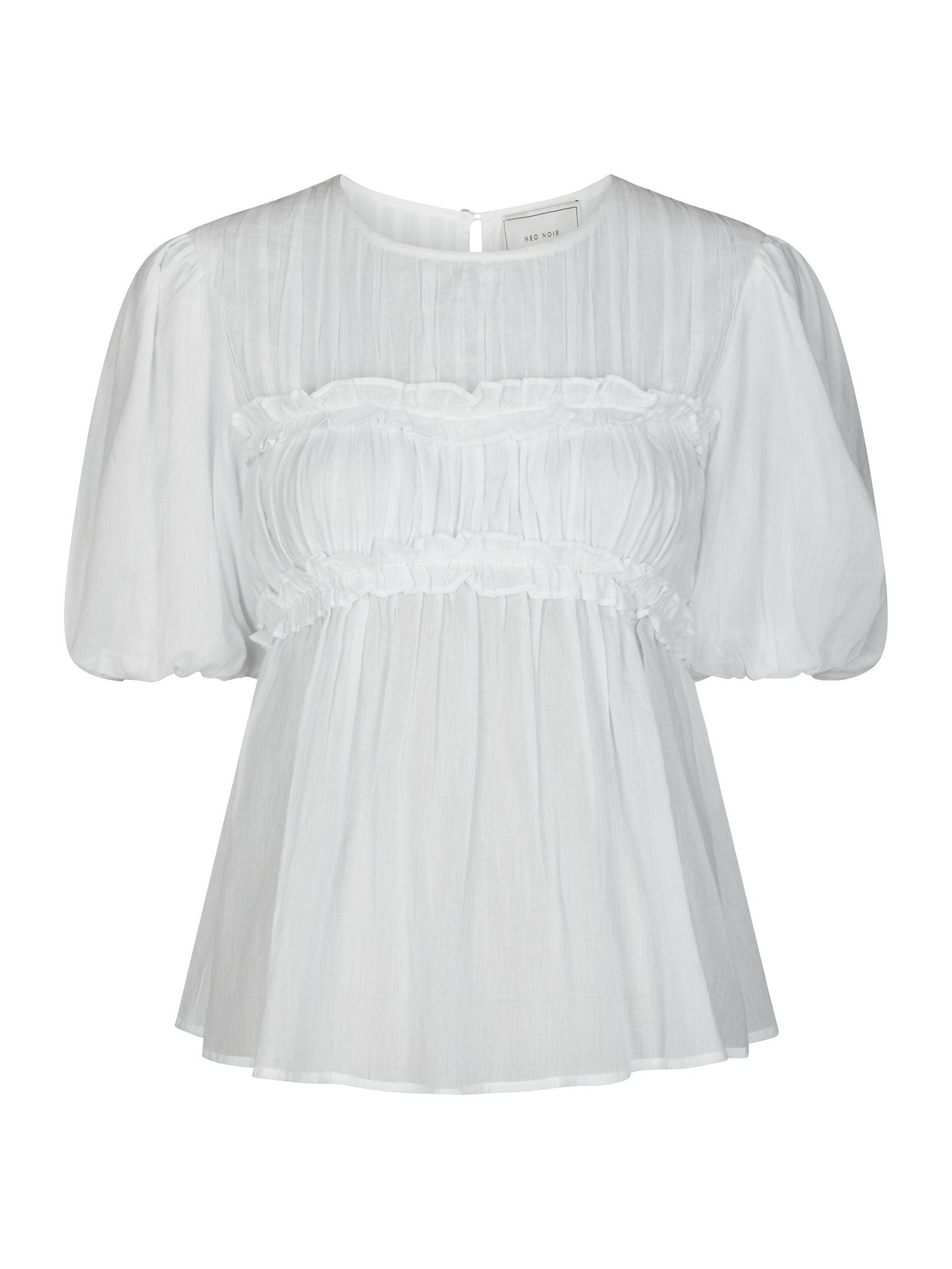 Kiril S Voile Blouse - White