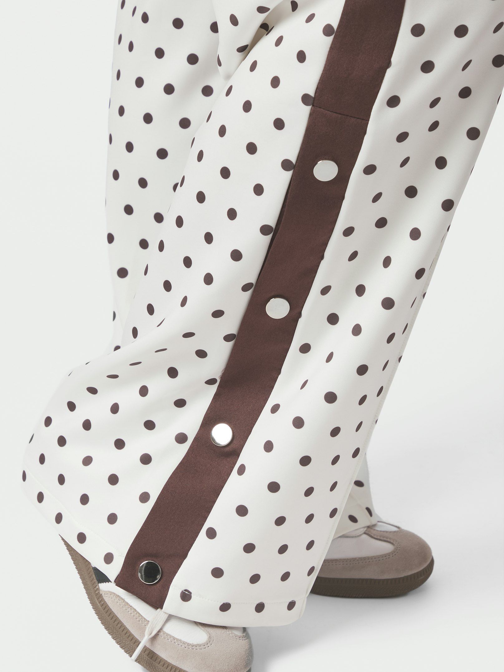 Meggie Dot Track Suit Pants - Off White