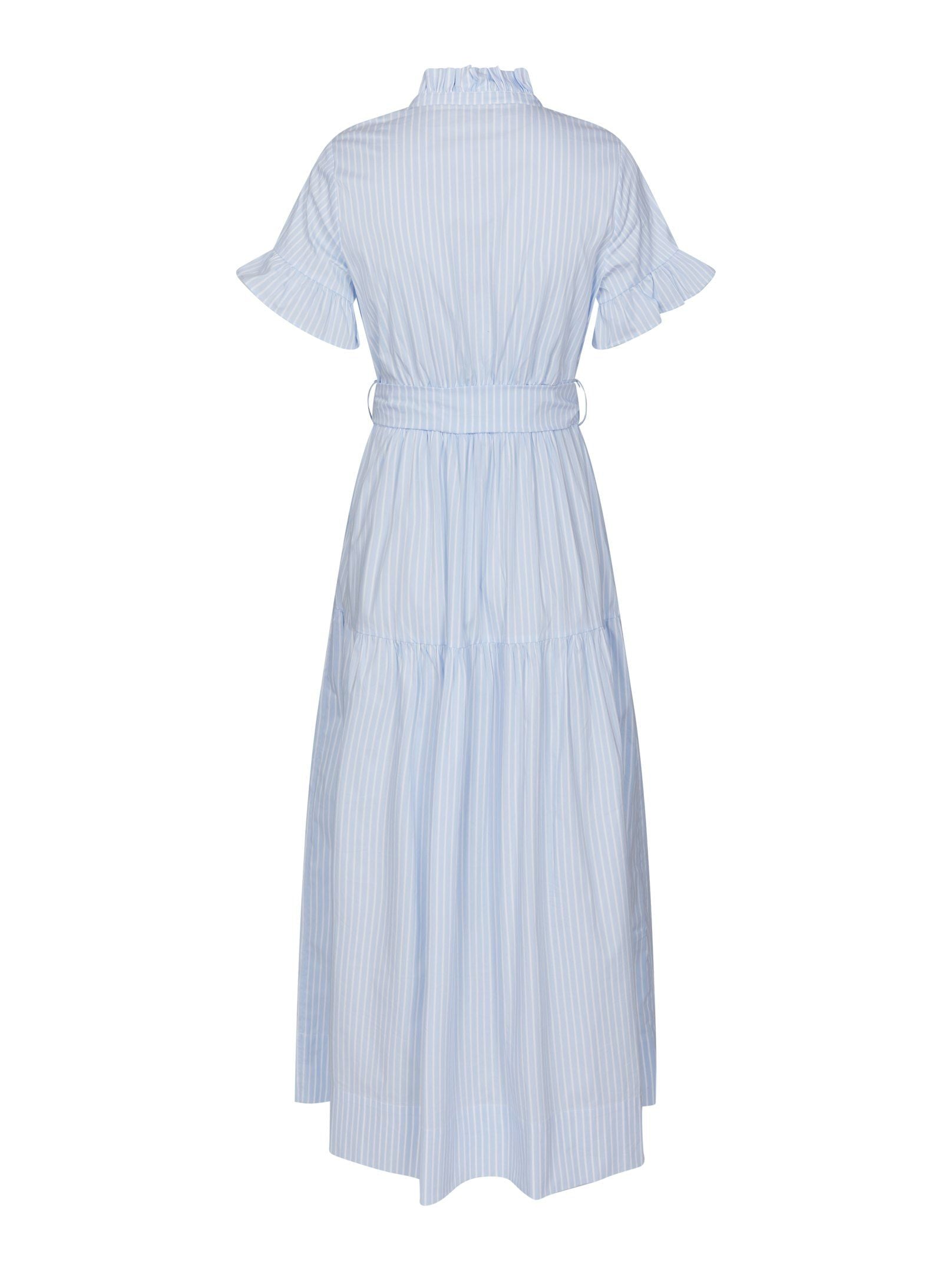 Nellie Soft Stripe Dress - Light Blue