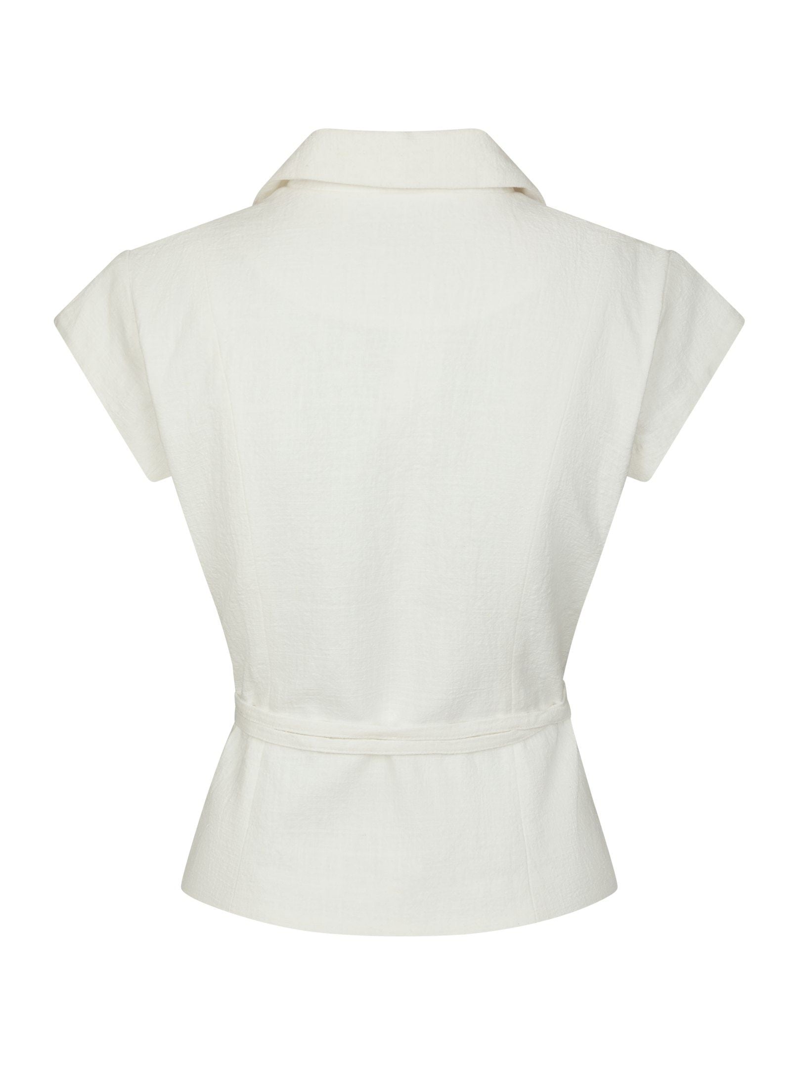 Salima Ramie Waistcoat - Off White