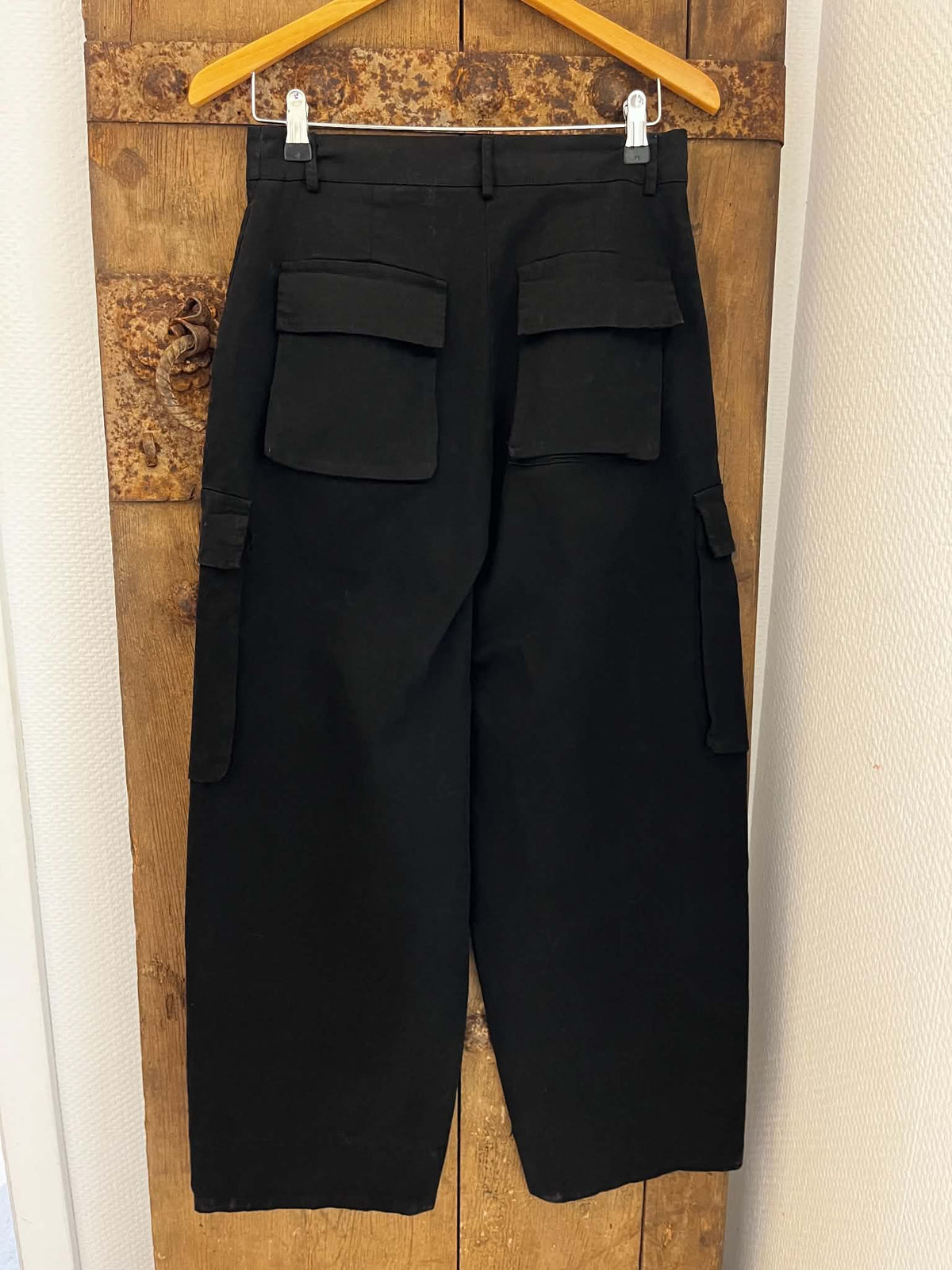 Leopanto Cargo Pants - Black