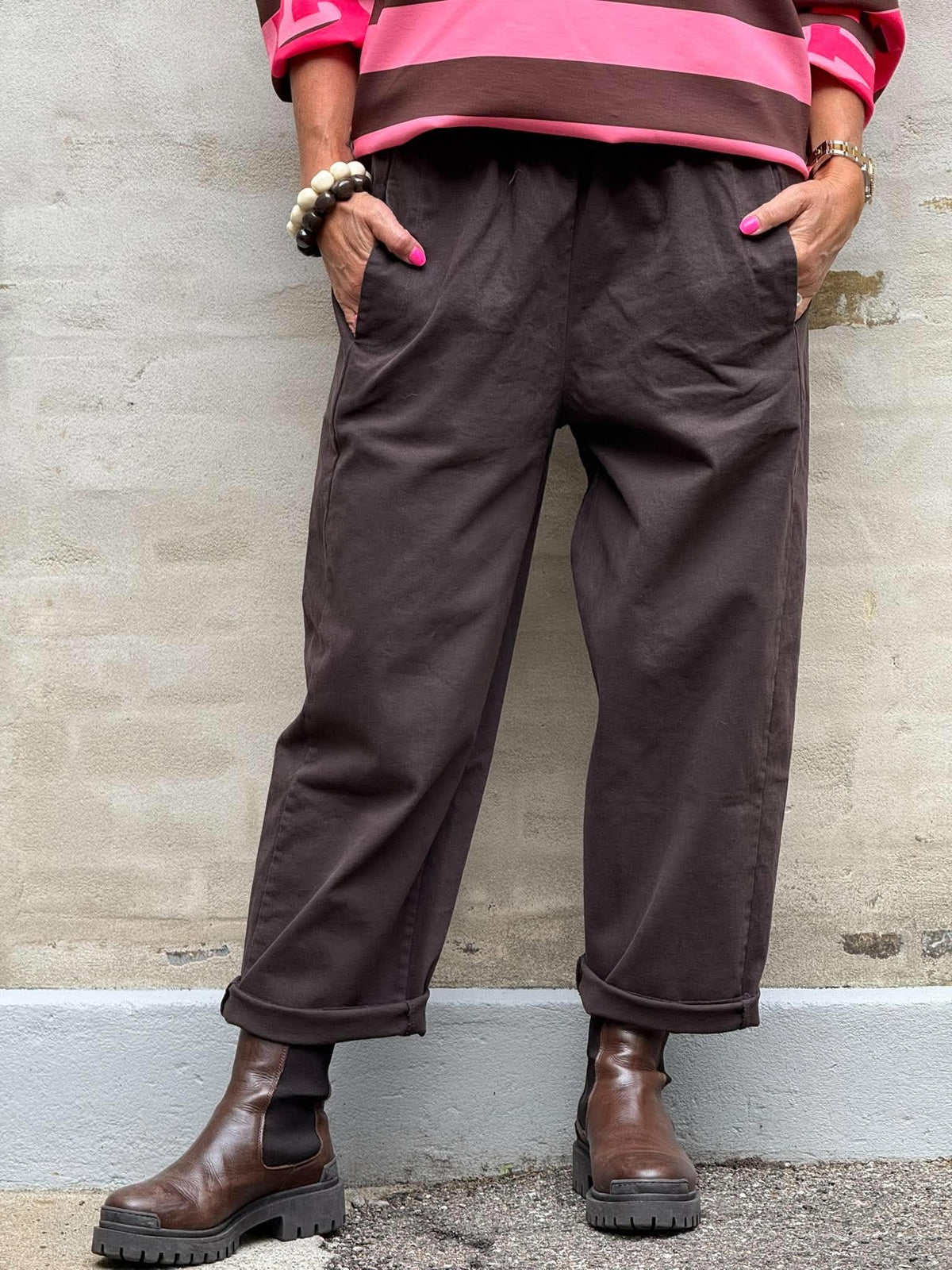 Paola Pants - Dark Brown