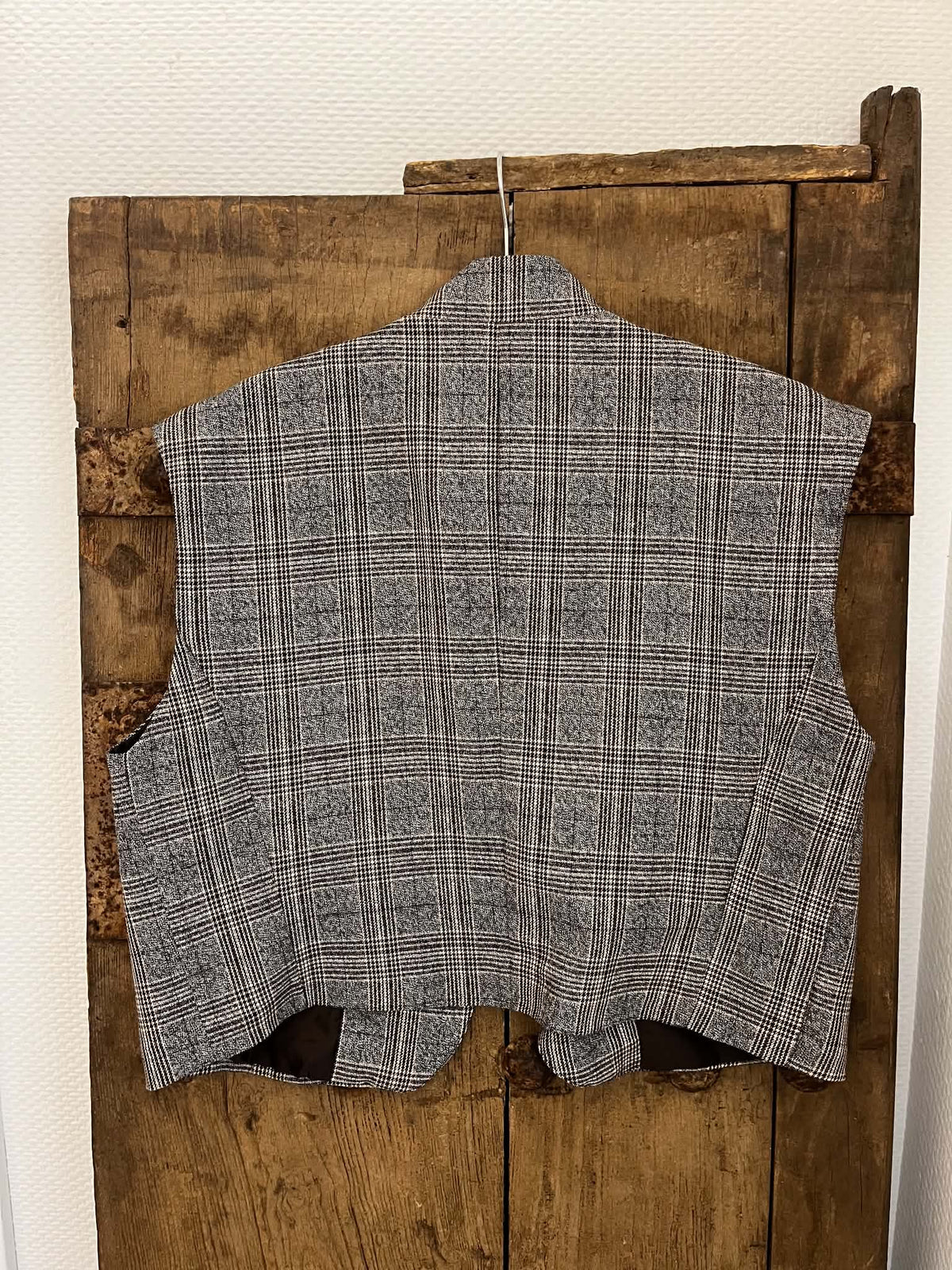 PREORDER-Victoria Vest - Grey Check