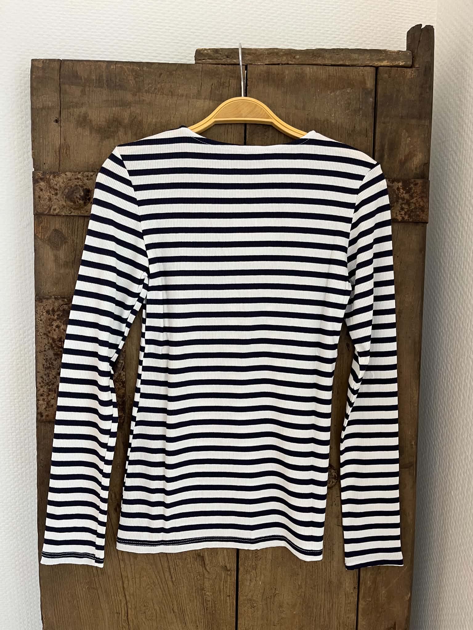 Everyday Stripes Blus - Svart