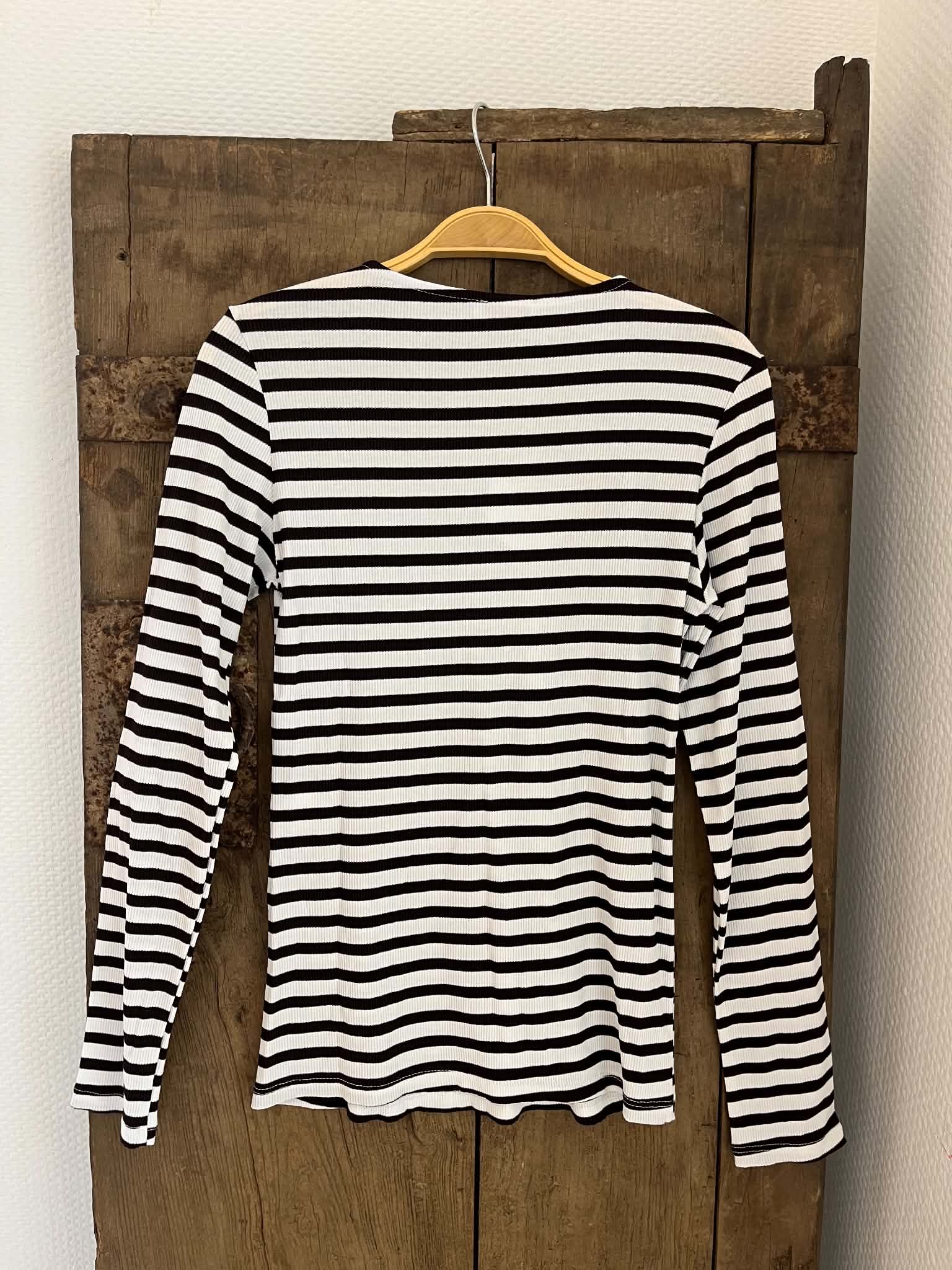 Everyday Stripes Blus - Svart