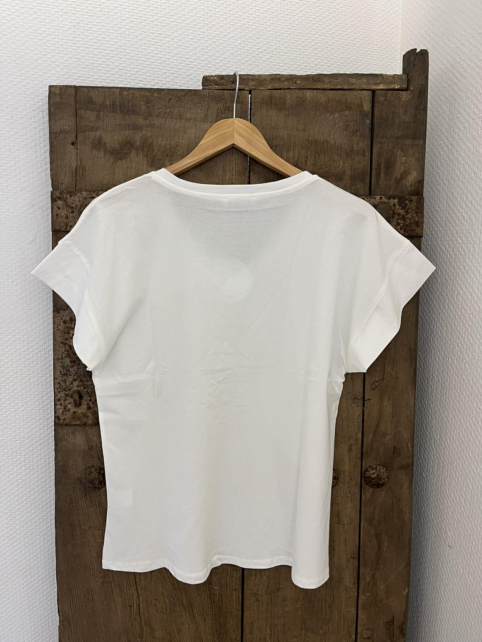 Heart T-shirt - White Yellow
