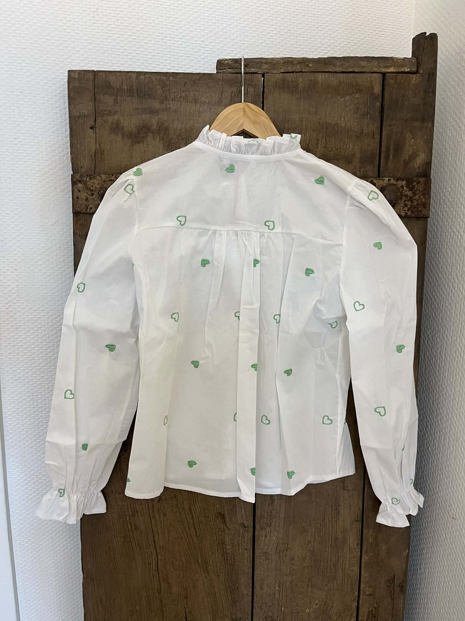 Sweet Heart Shirt - White/Green
