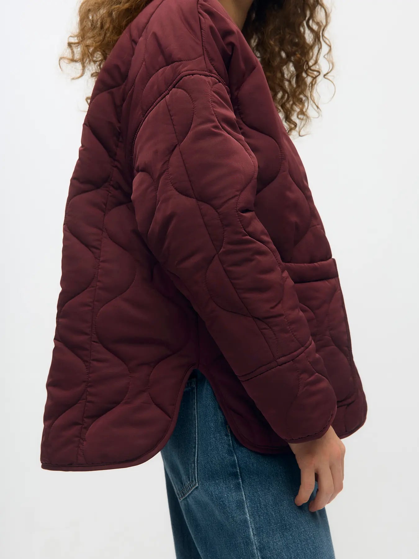 ALLIE QUILTED JACKET - Windsor Wine