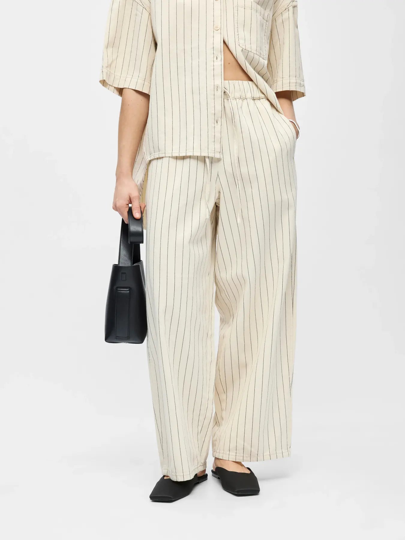 CALLY DENIM PANT - Birch/Black