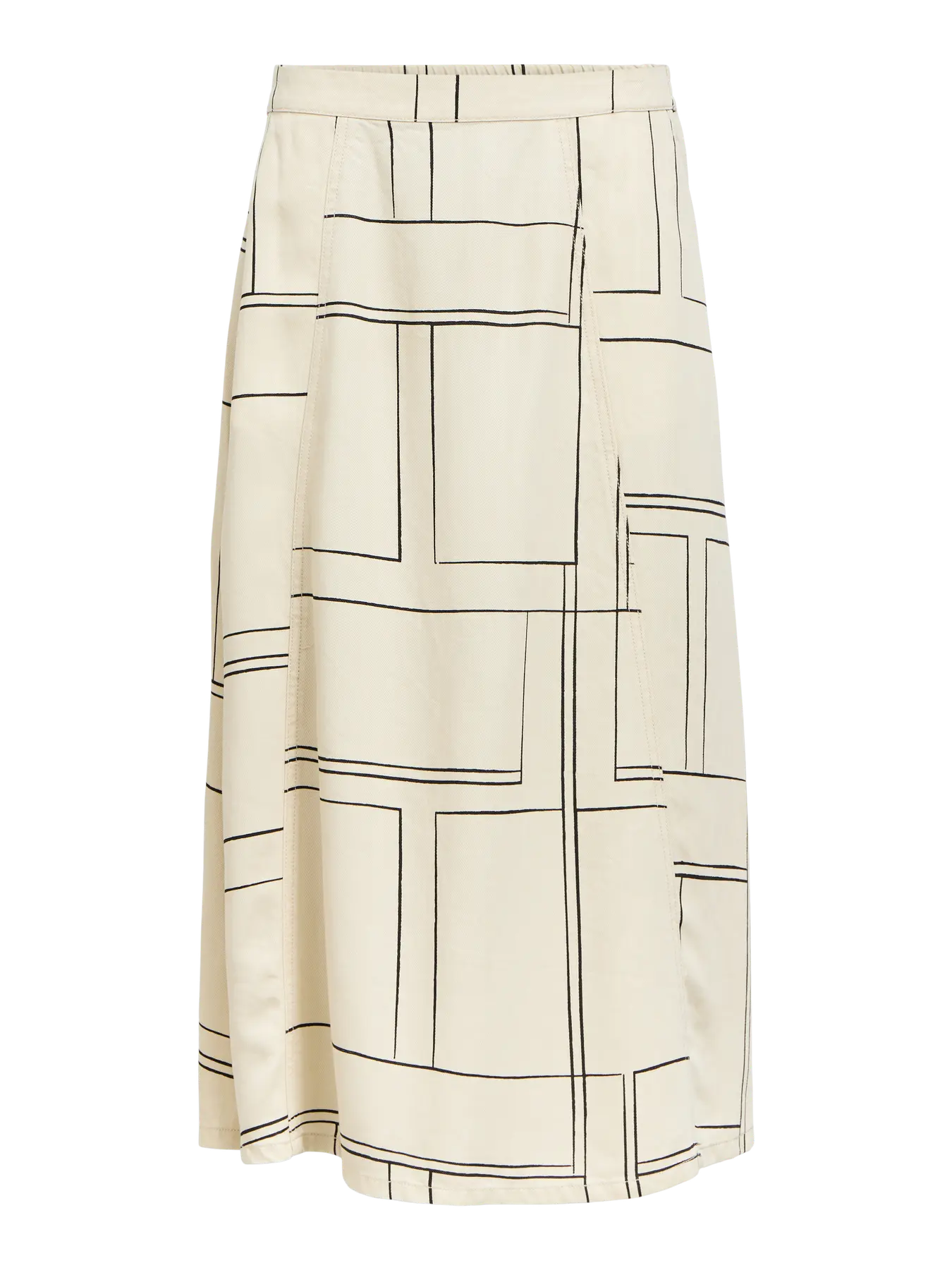 FRAME MW DENIM SKIRT - Birch/Black