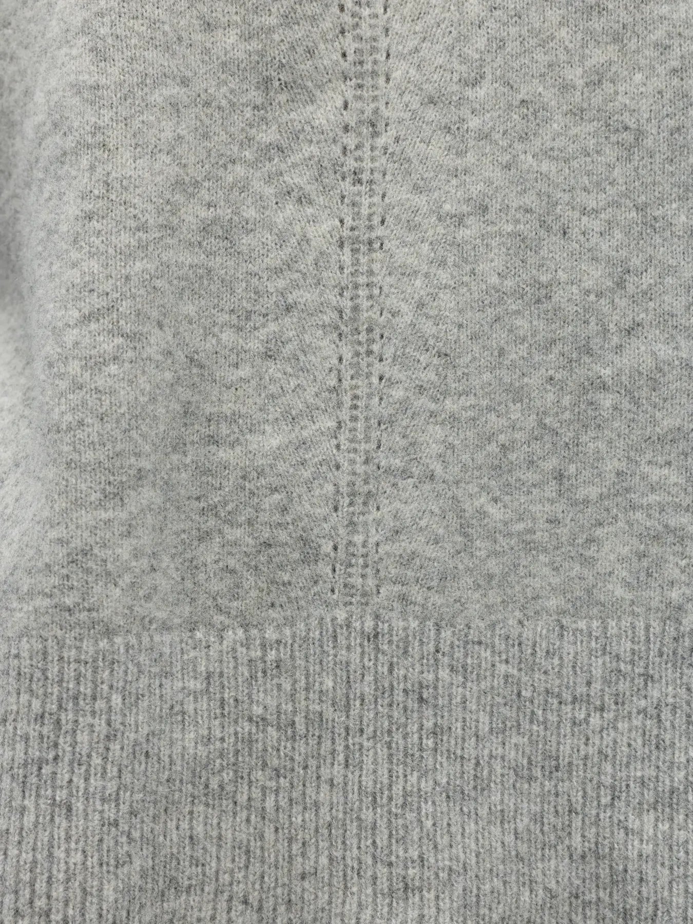 JUNO L/S LO O-NECK KNIT - Medium Grey Melange