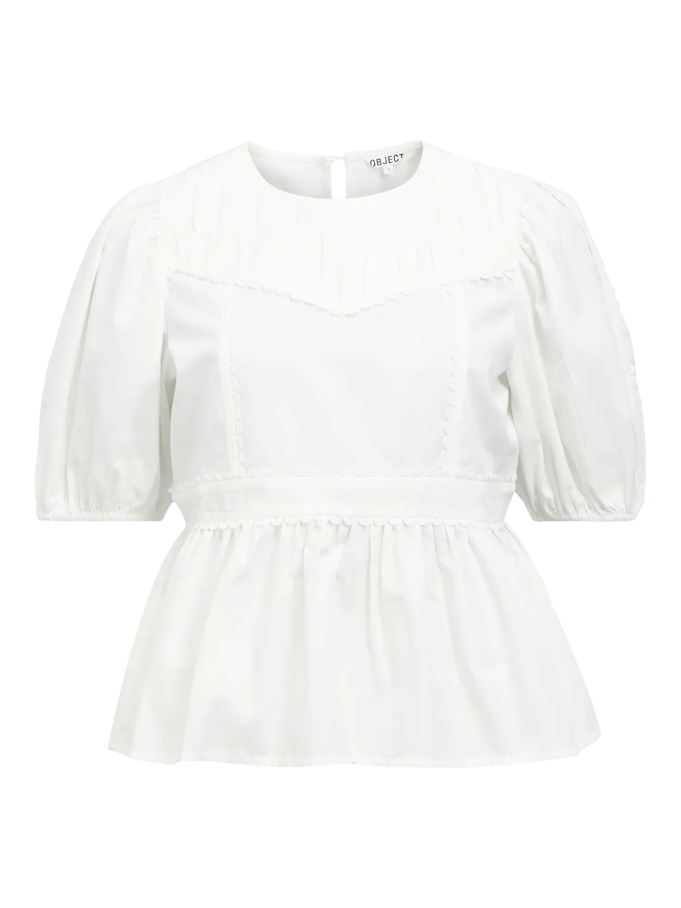 KELLY O-NECK TOPP - Cloud Dancer