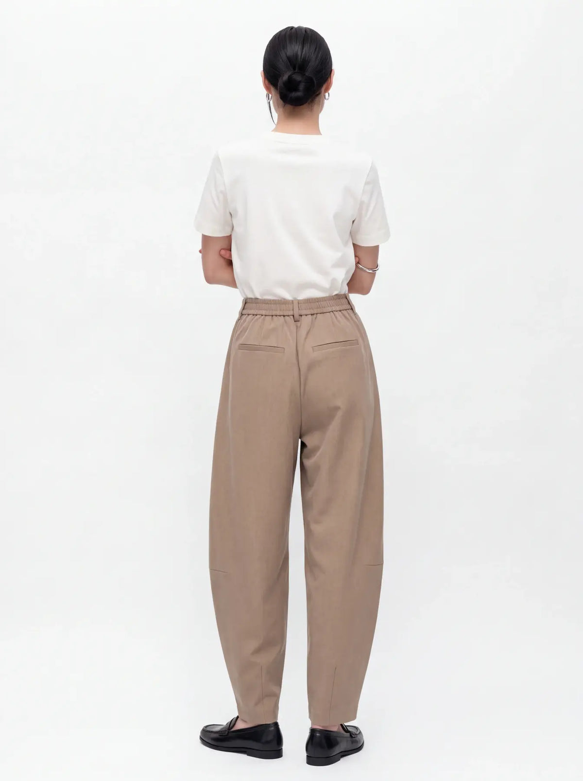 LISA HW ANKLE BARREL PANT - Fossil Melange