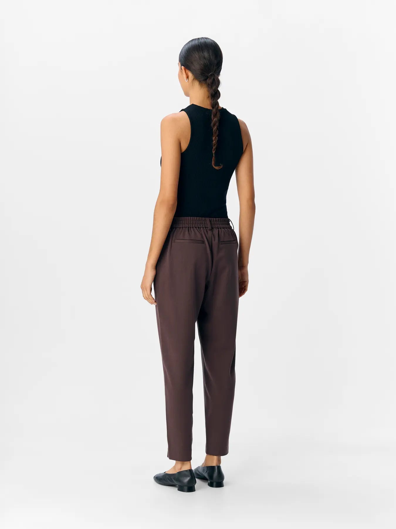 Lisa Slim Pant - Seal Brown