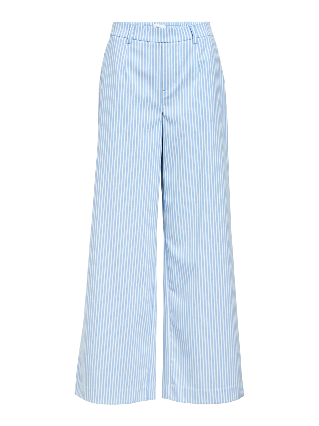 Lisa WIDE pant - Cloud Dancer Cornflower blue