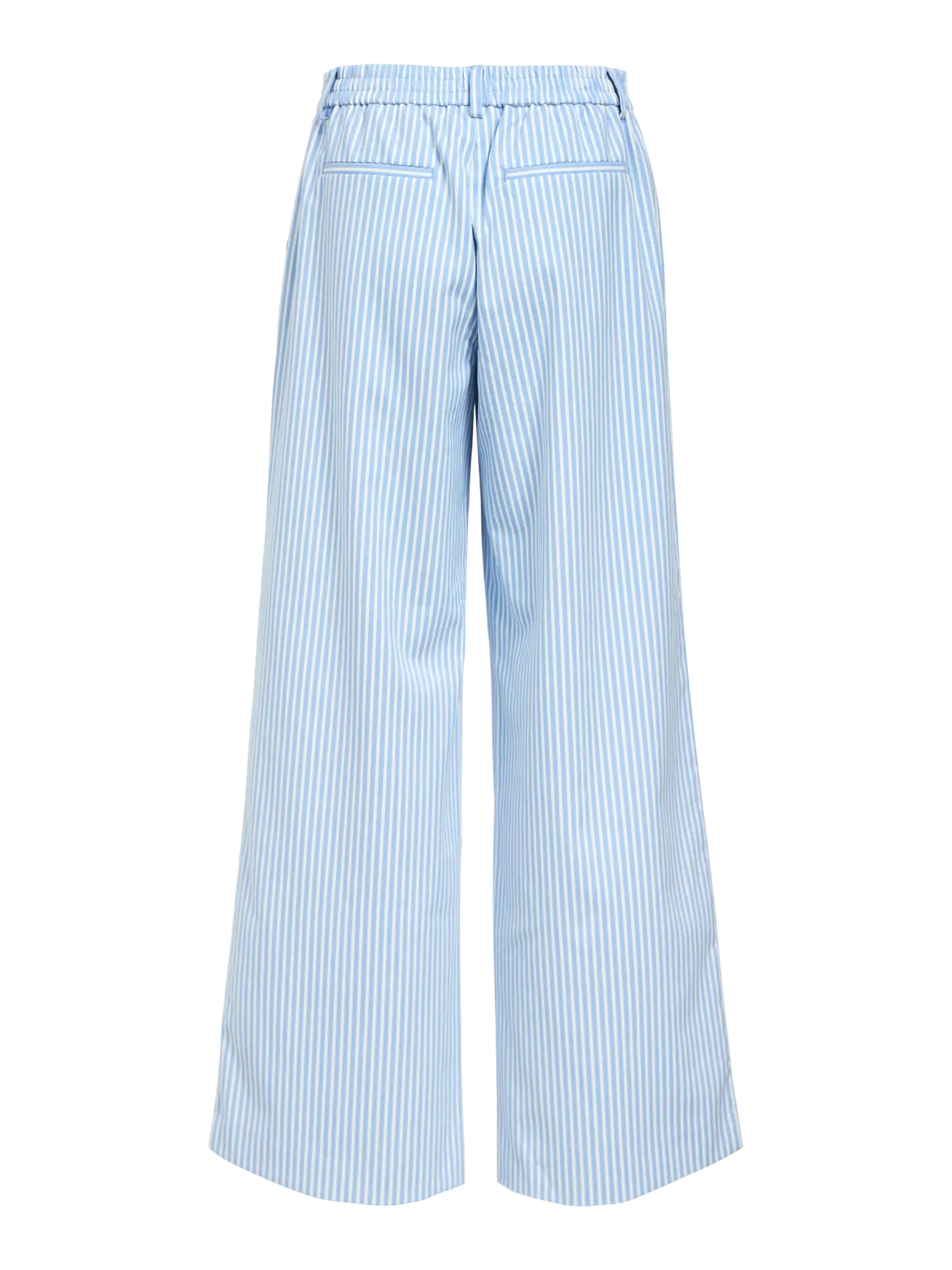 Lisa WIDE pant - Cloud Dancer Cornflower blue