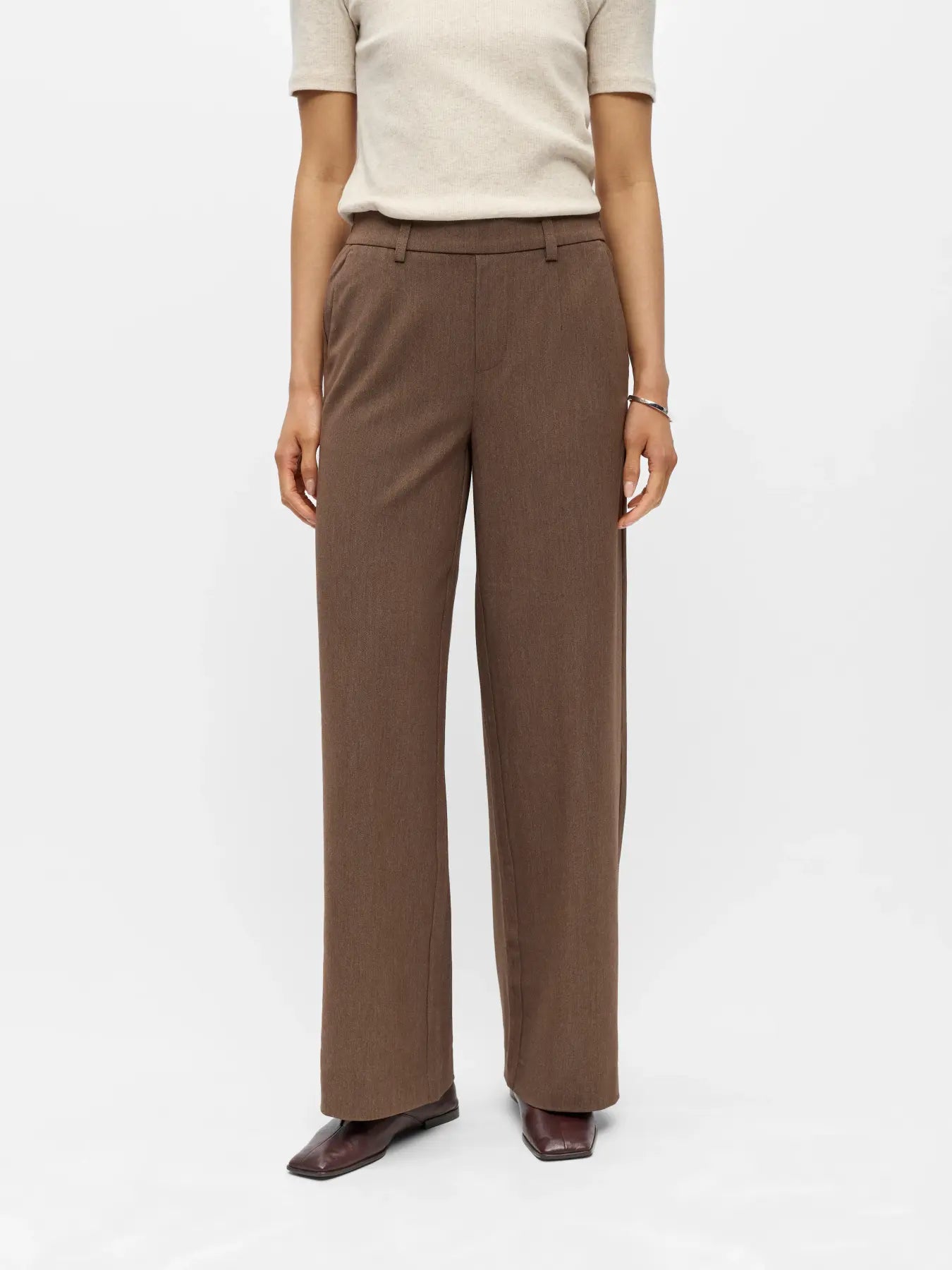 Lisa WIDE Pant - Carafe Melange