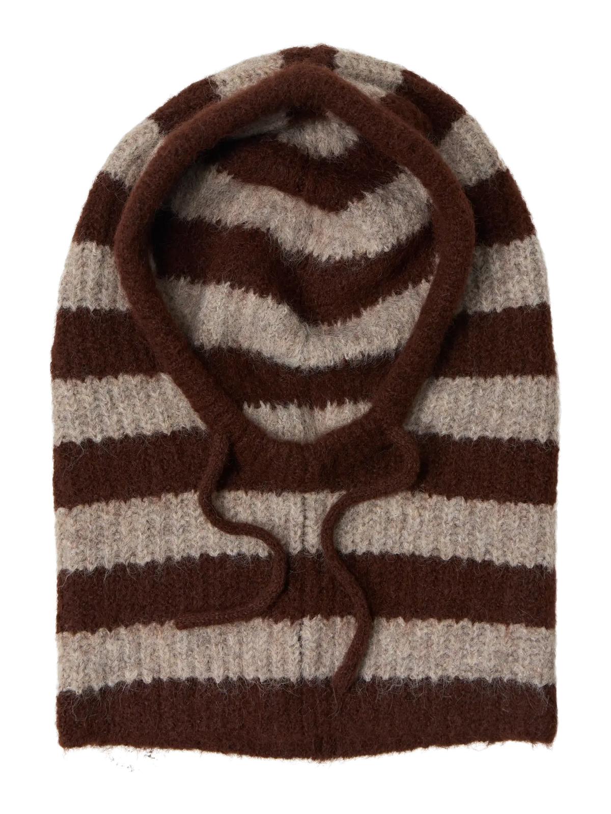 MILU KNIT BALACLAVA - Seal Brown/Humus