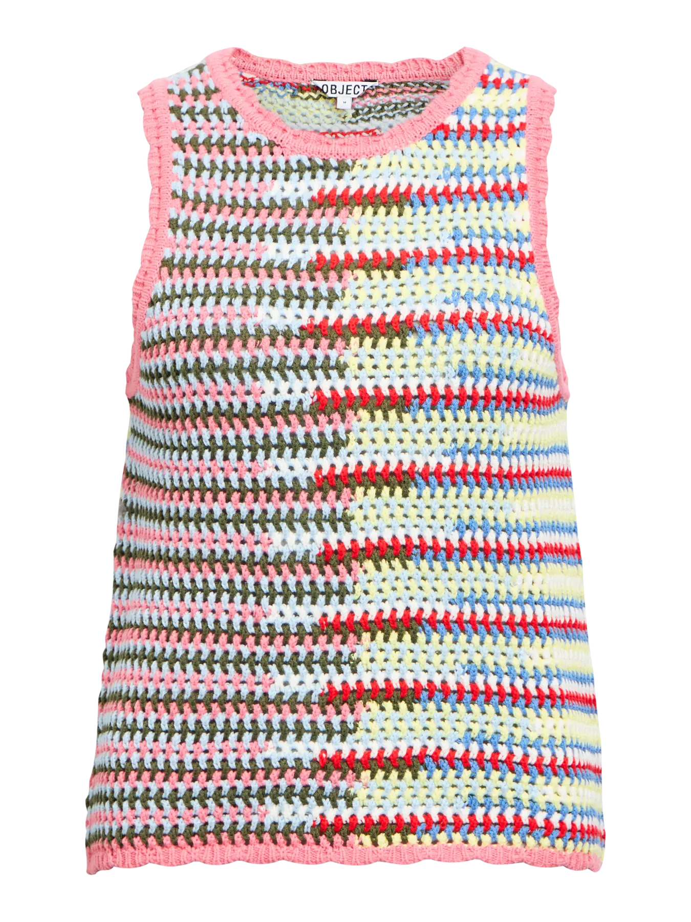 MISS S/L KNIT TOP - Begonia Pink Multi
