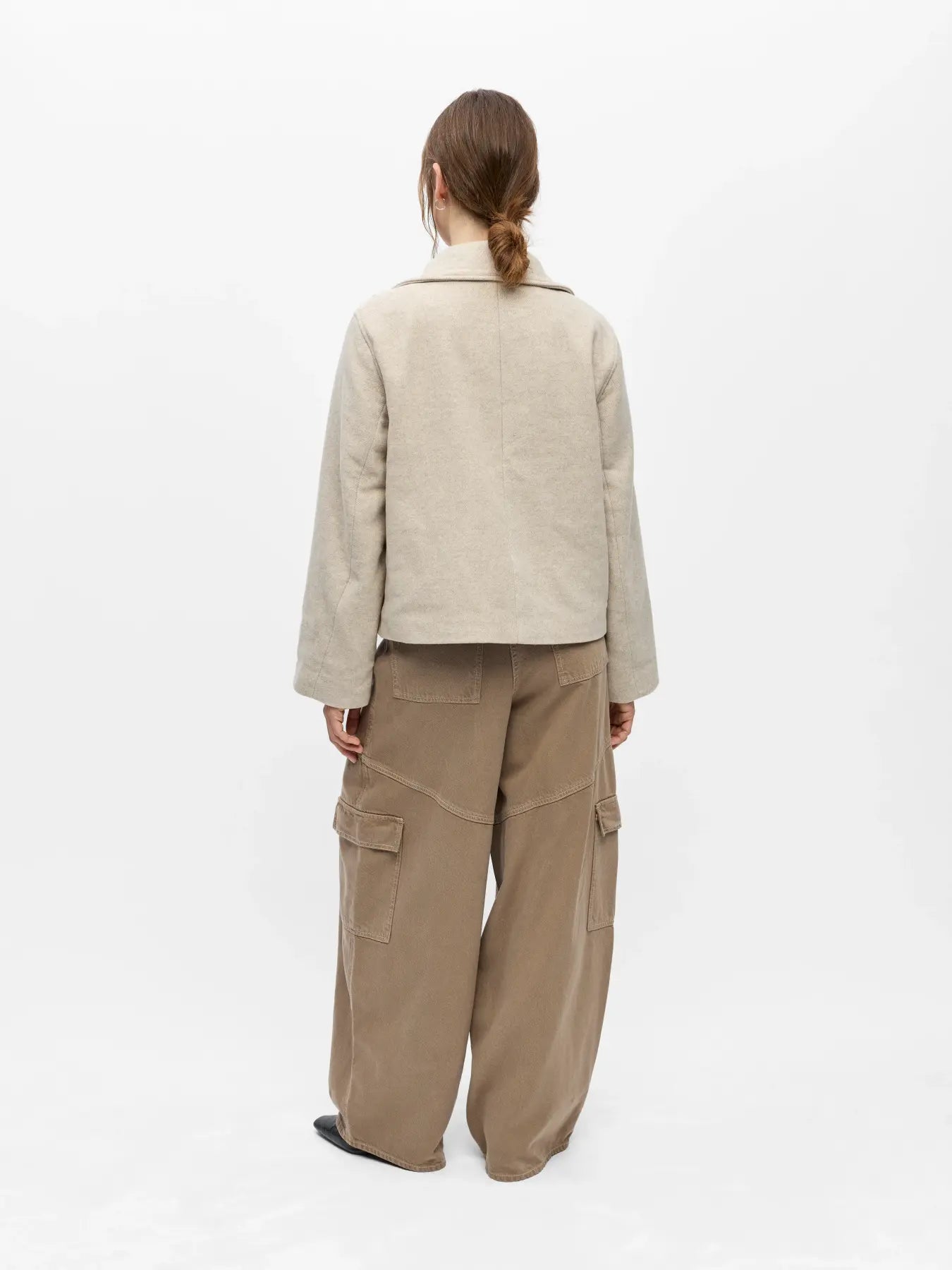 RIKI SHORT JACKET - Birch Melange