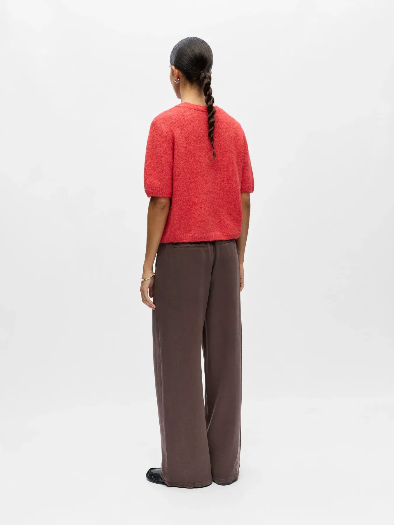 SAGGIA SS V-HALS Stickad cardigan - Julstjärna Melange