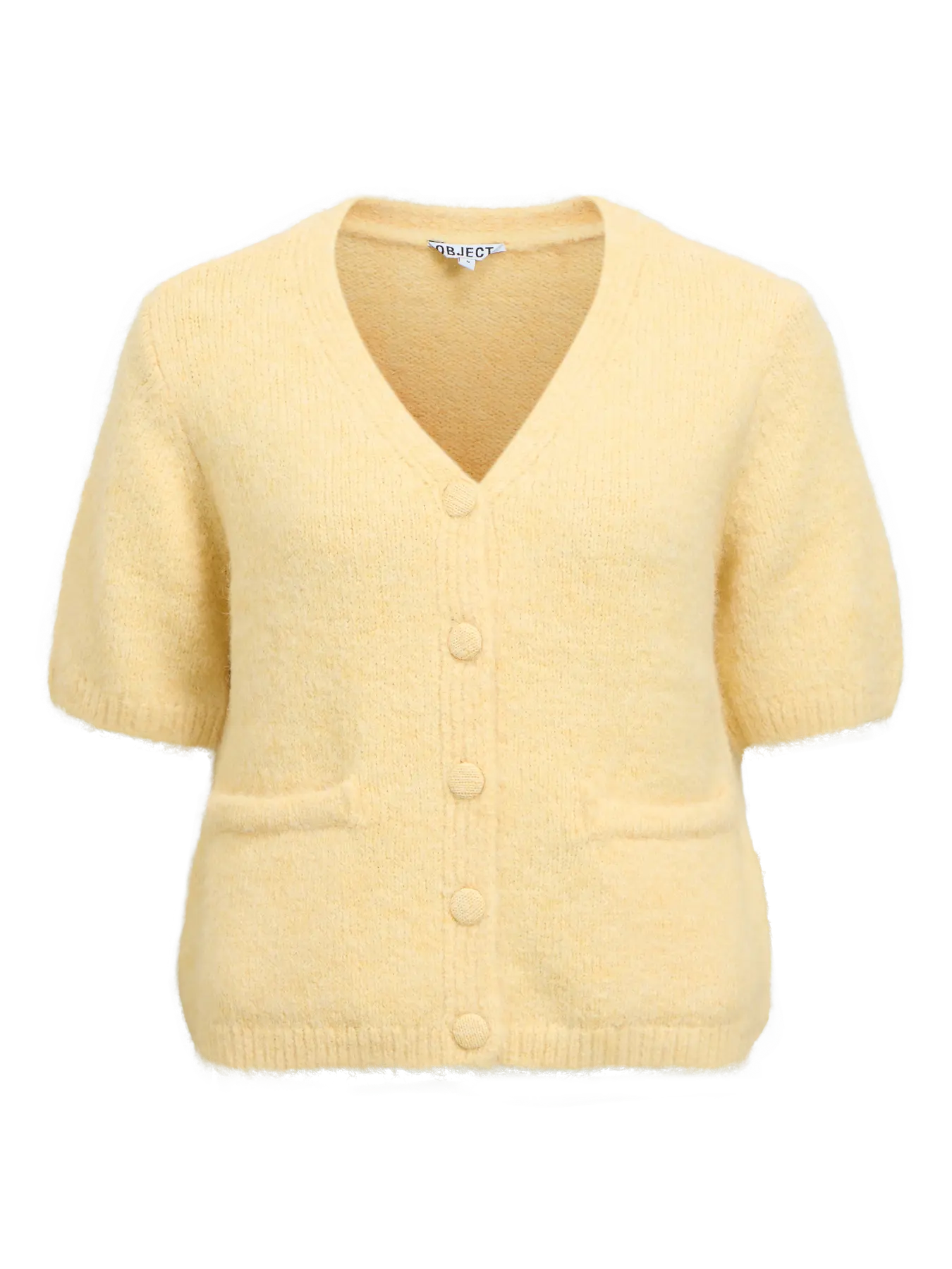 SAGGIA SS V-HALS Stickad cardigan - Sunlight Melange
