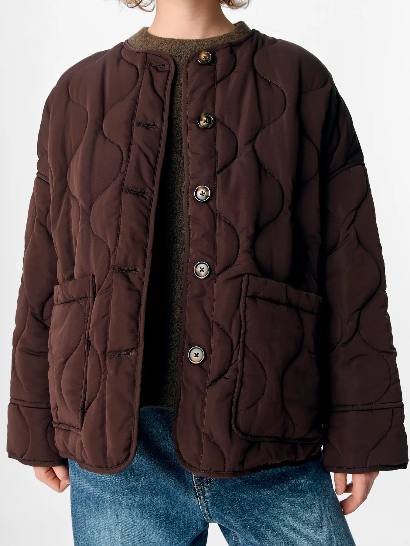 ALLIE QUILTED JACKET - Java