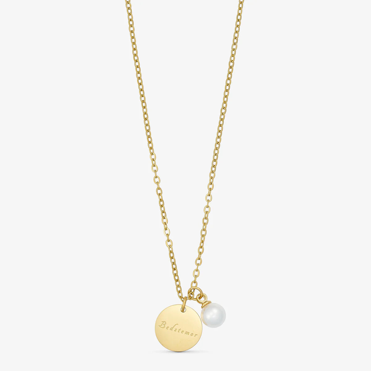 Pärlhalsband - FARMOR - 14 karats guldpläterad