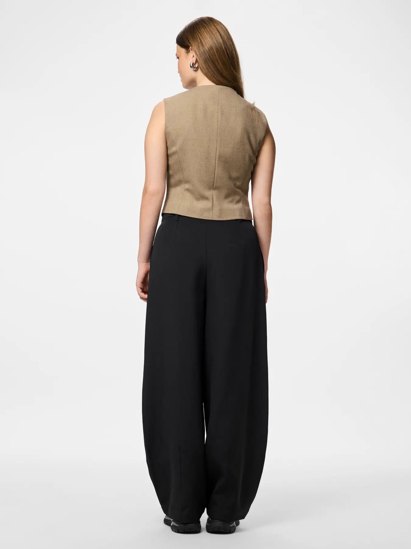 BUBBLAR ASYMMETRISK VÄST - Greige