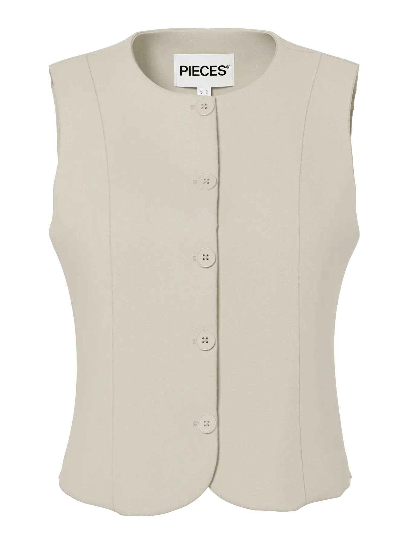 KAMIL FITTED VEST - Silver Lining