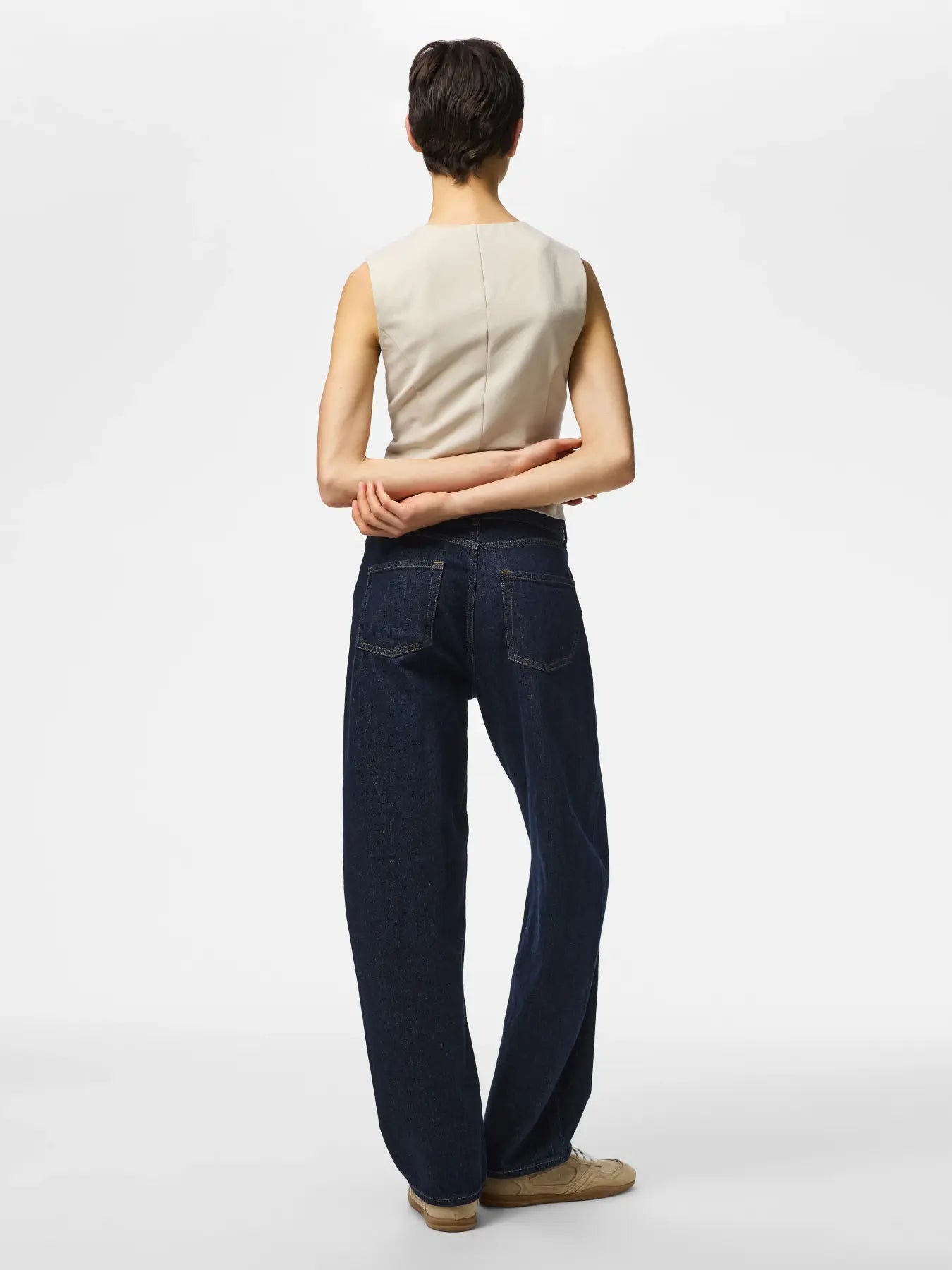 KAMIL FITTED VEST - Silver Lining