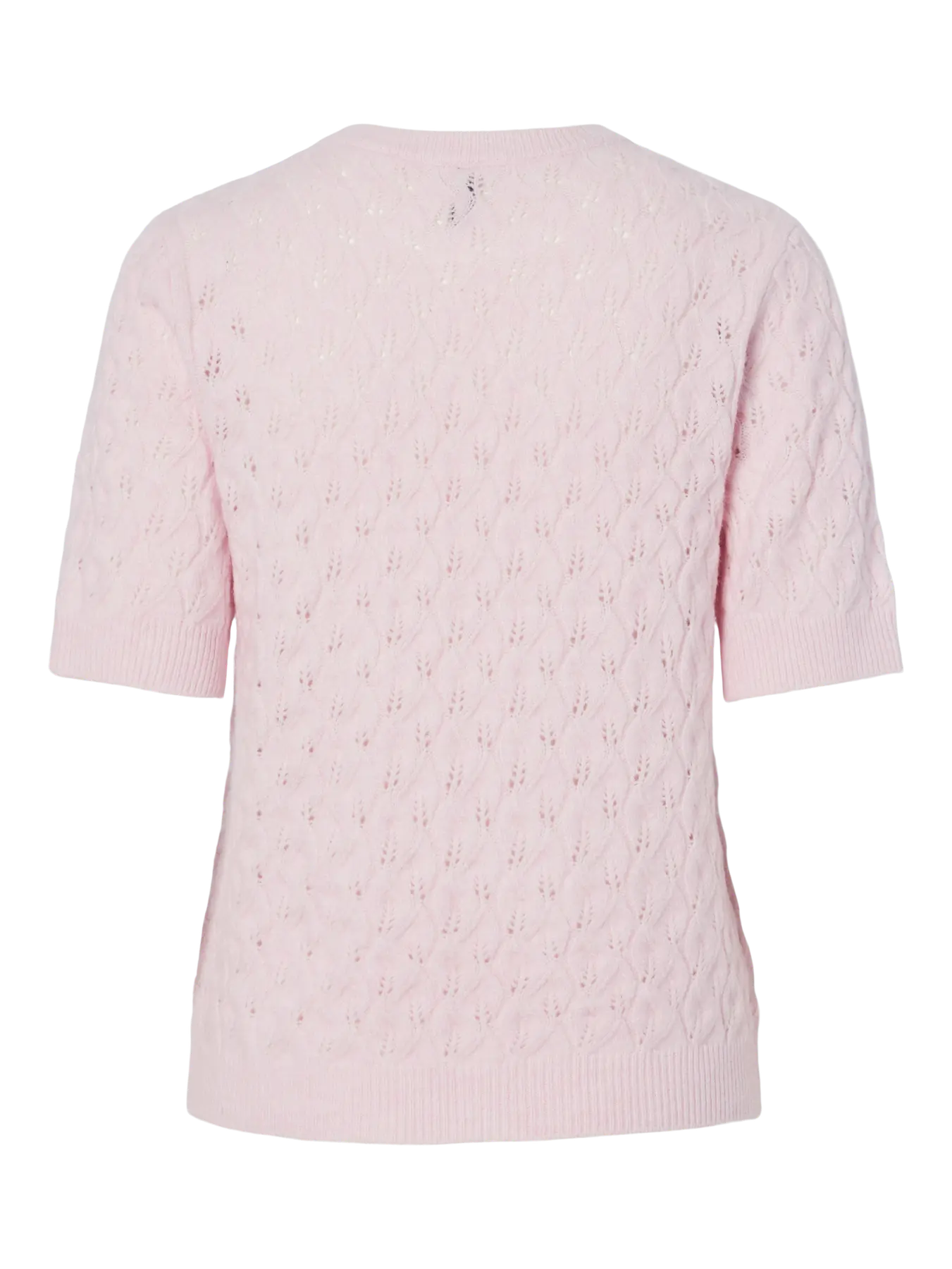 LELOU SS O-NECK KNIT - Roseate skednäbb MELANGE