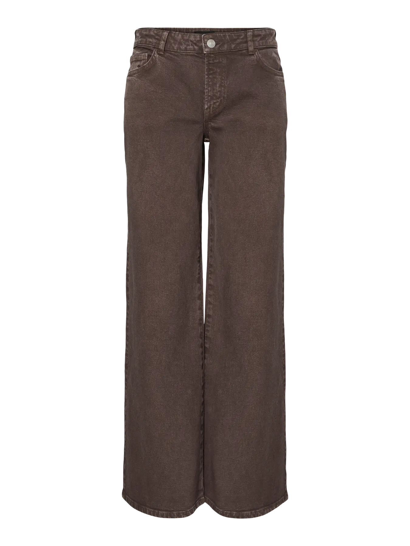 Selma Låg midja vida jeans - Hot Fudge